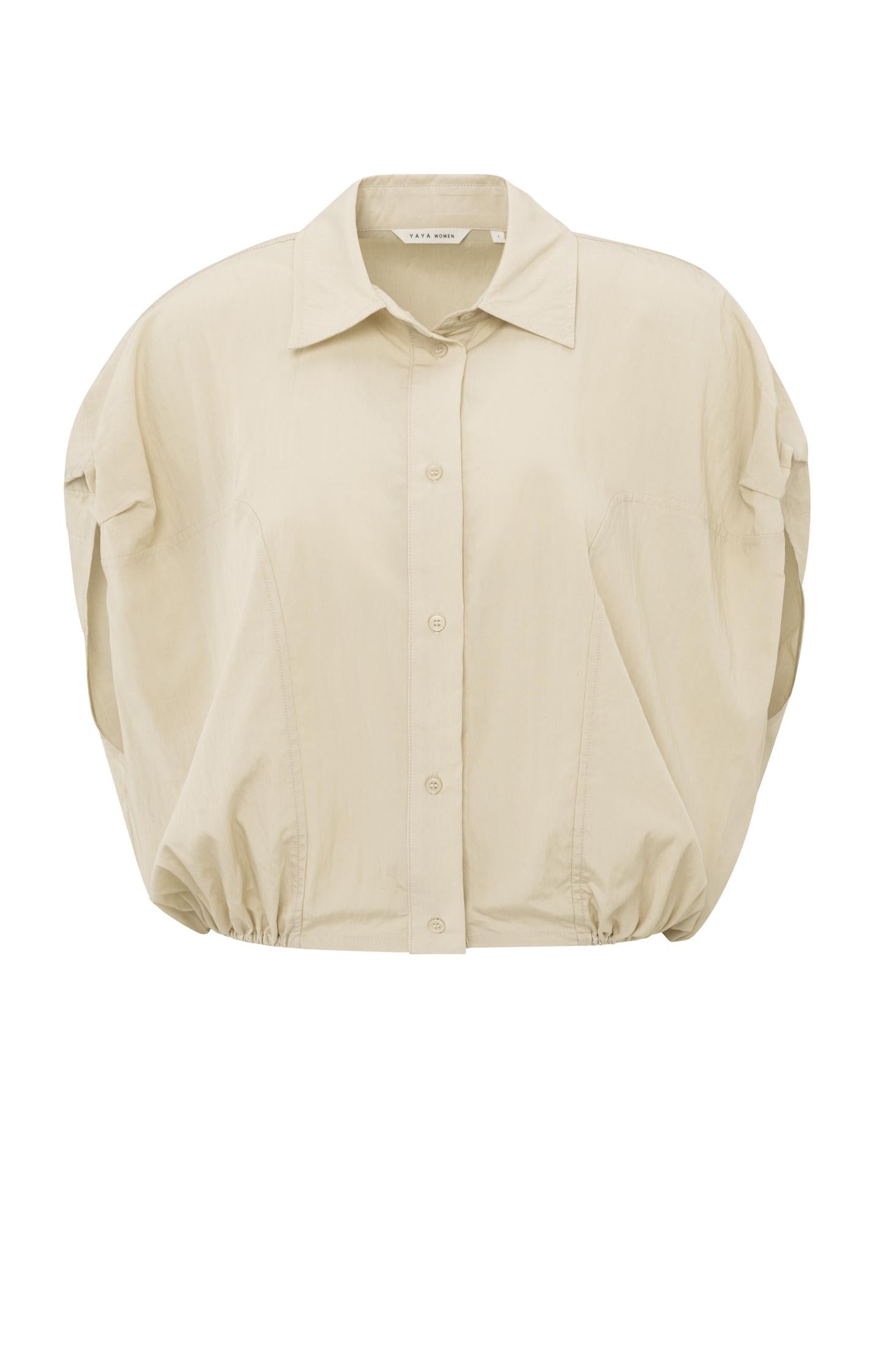 Sleeveless blouse with elastic waist - Type: product