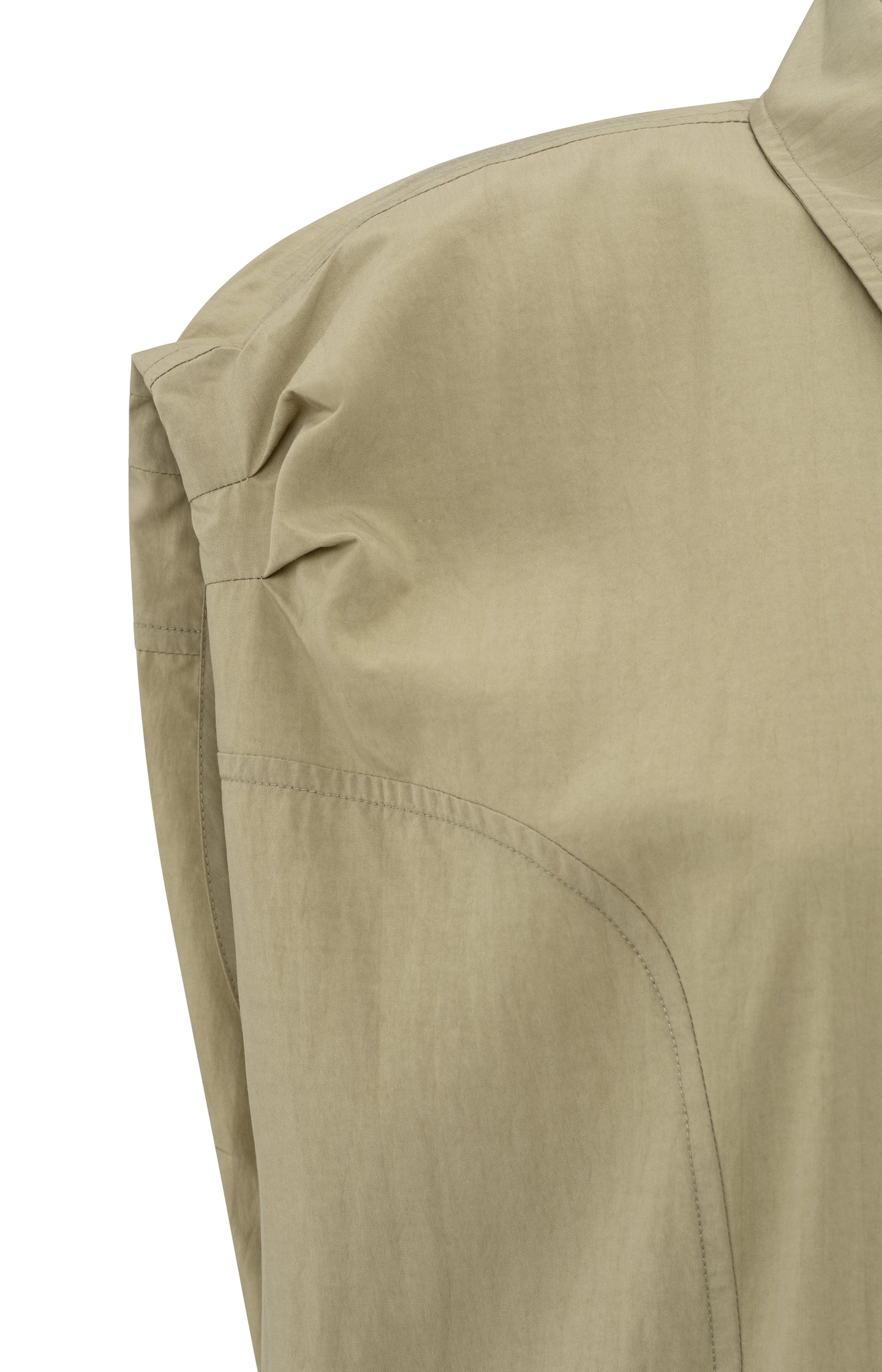 Sleeveless dress with decorative seams