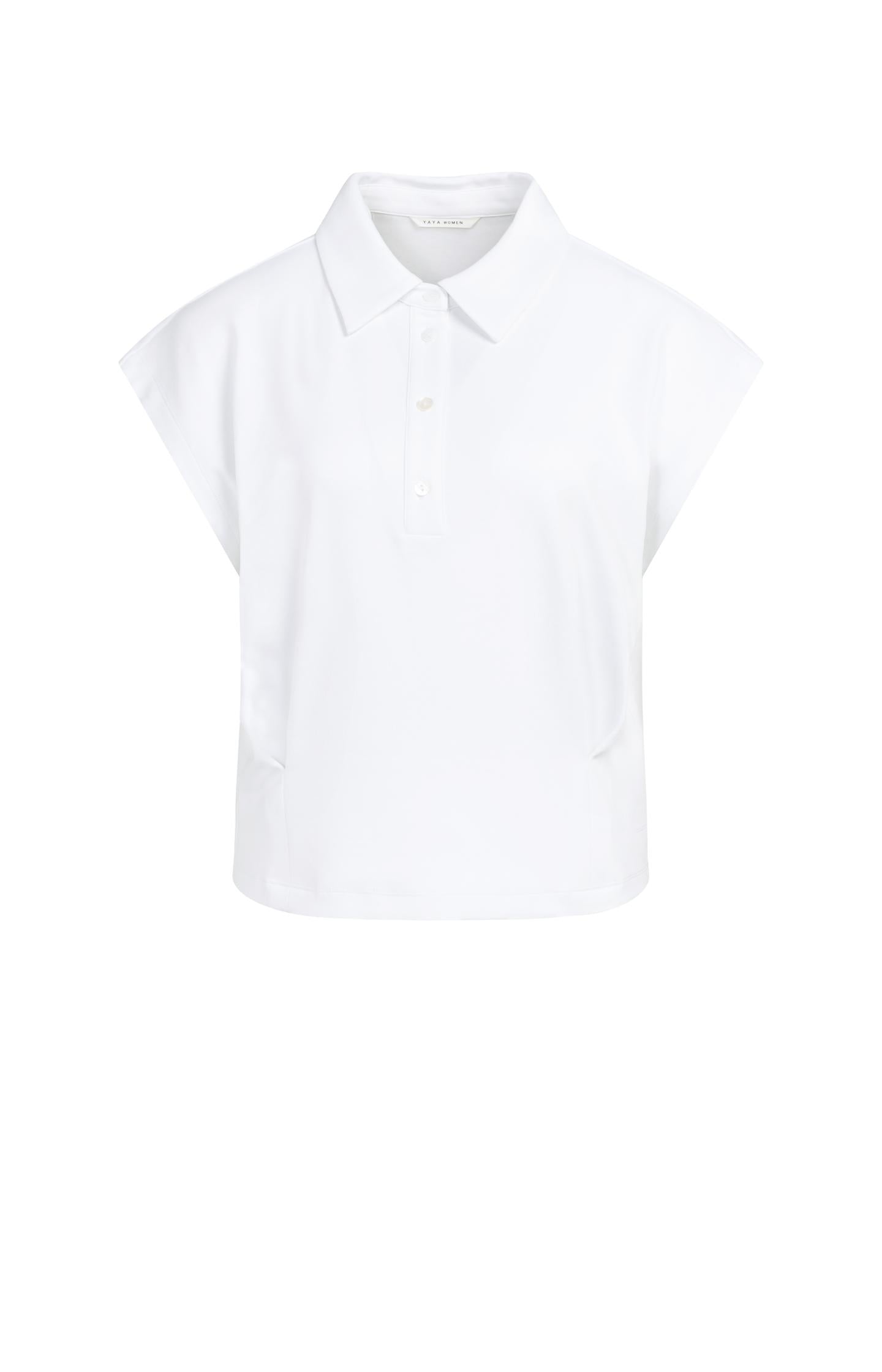 Sleeveless jersey blouse with tailored seams - Type: product