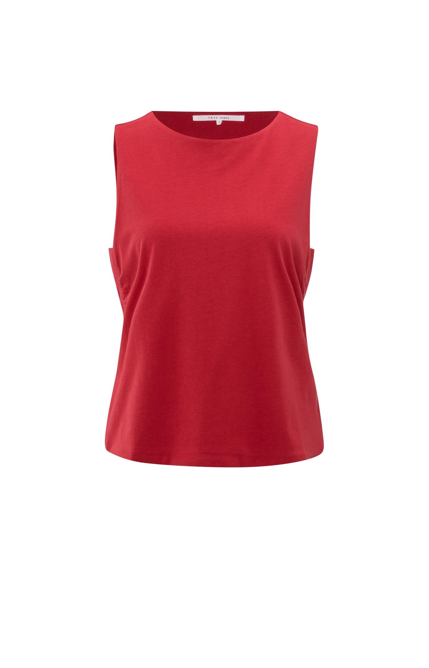 Sleeveless top with cut-out details at the sides - Type: product