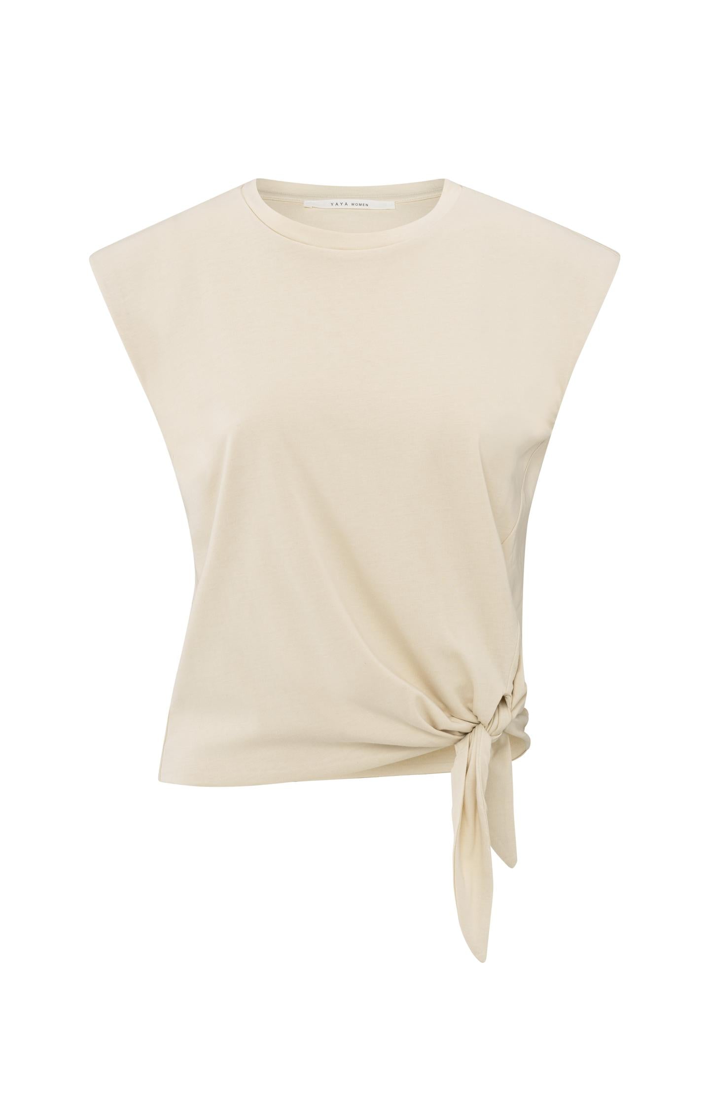 Sleeveless top with knot detail - Type: product
