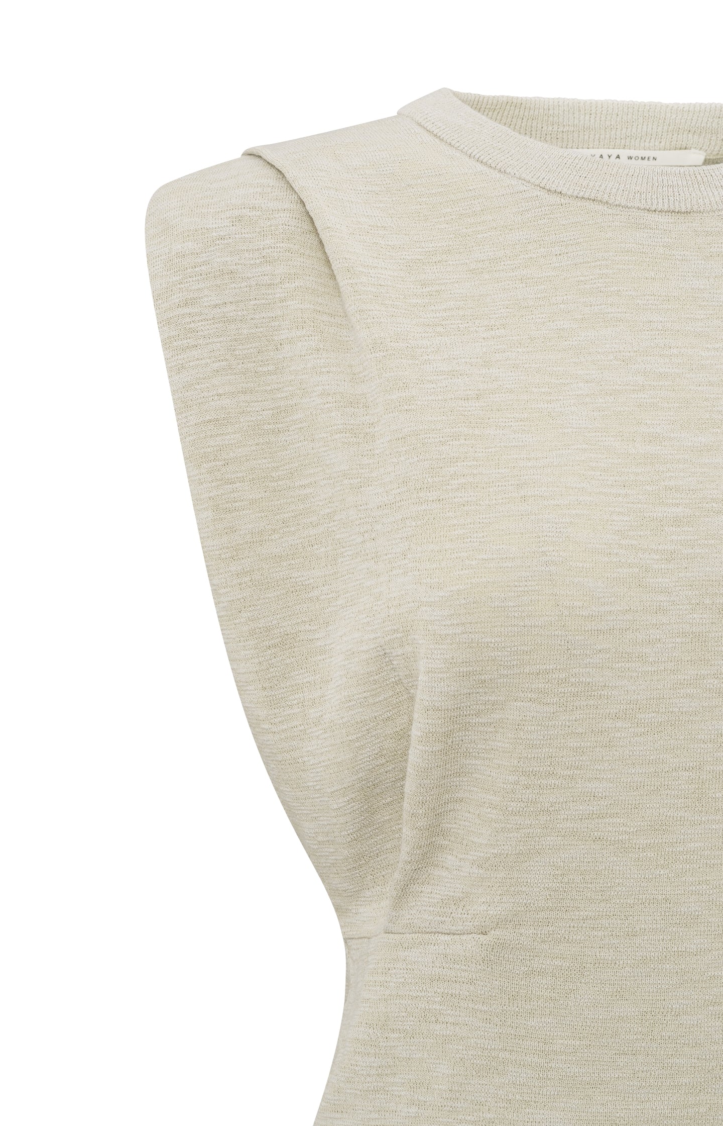 Sleeveless top with shoulder details