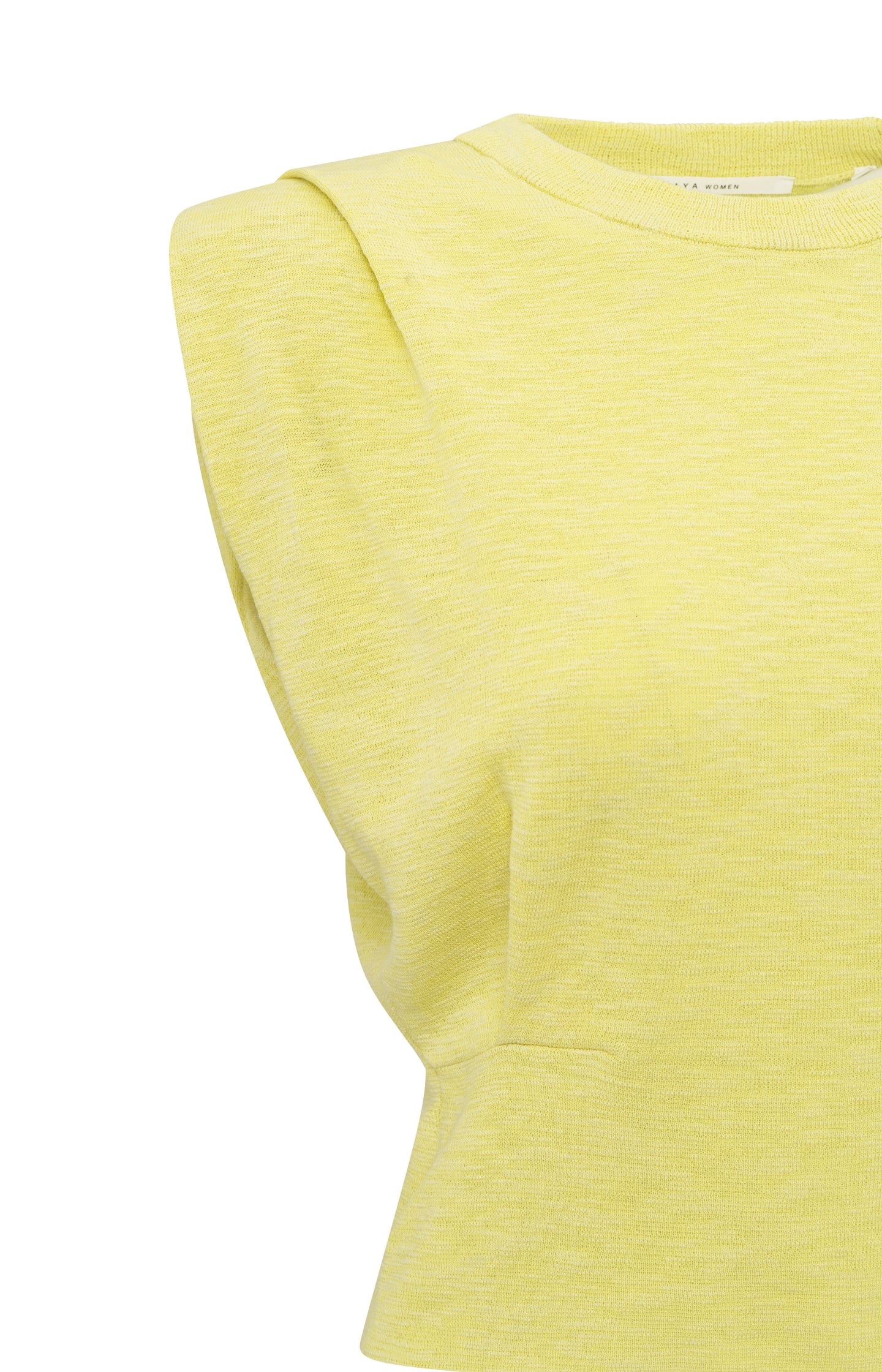 Sleeveless top with shoulder details