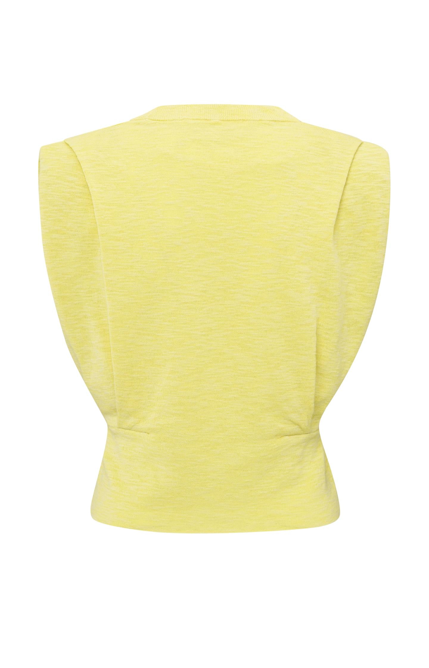 Sleeveless top with shoulder details