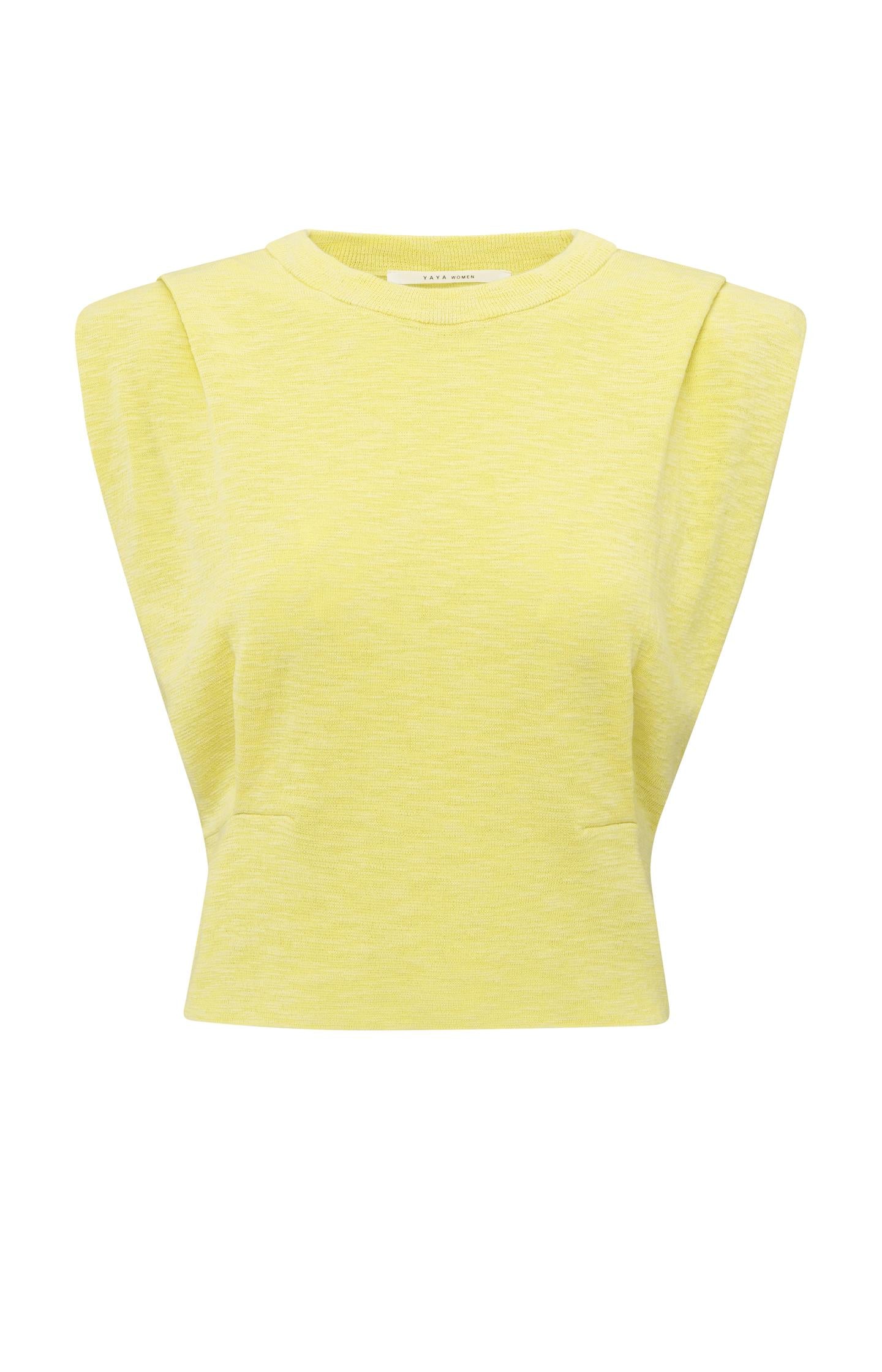 Sleeveless top with shoulder details - Type: product