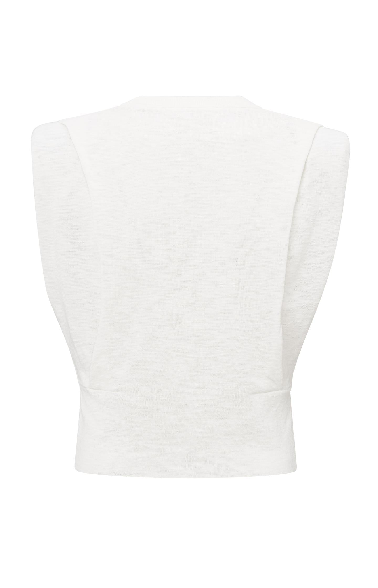 Sleeveless top with shoulder details