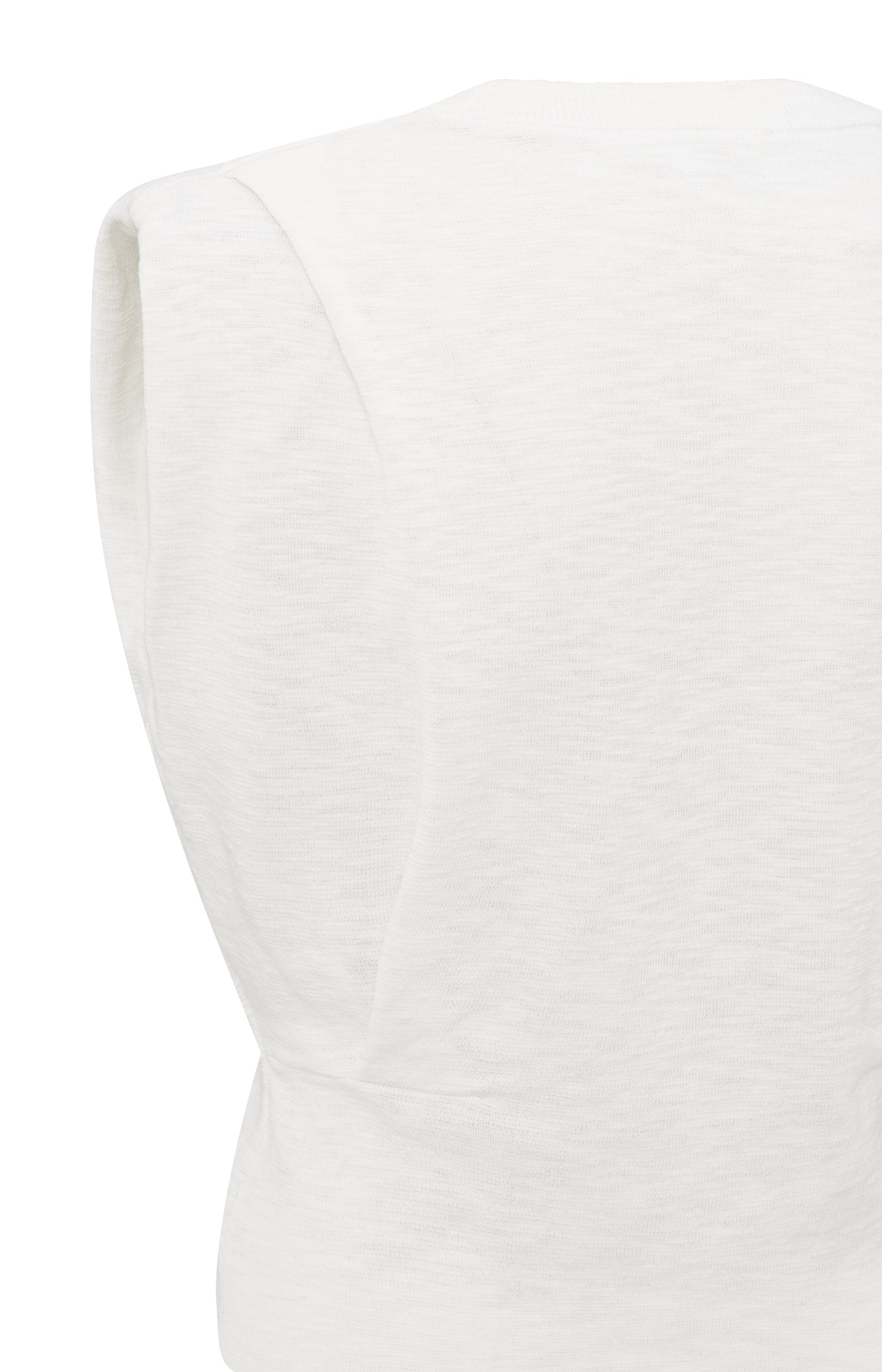 Sleeveless top with shoulder details