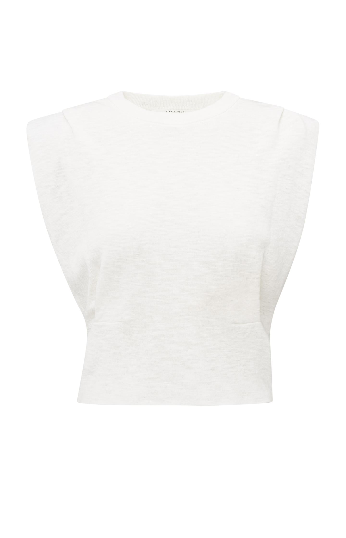 Sleeveless top with shoulder details - Type: product