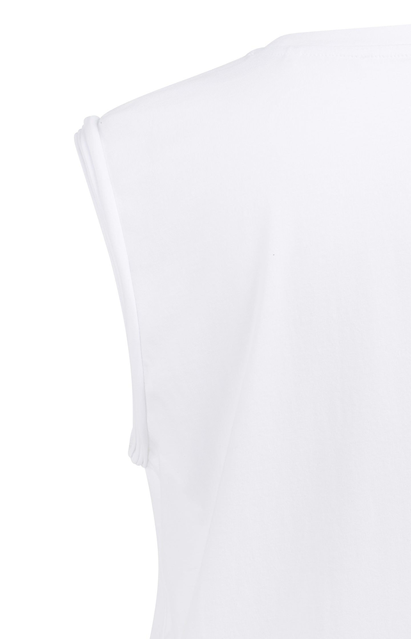 Sleeveless top with subtle sleeve details