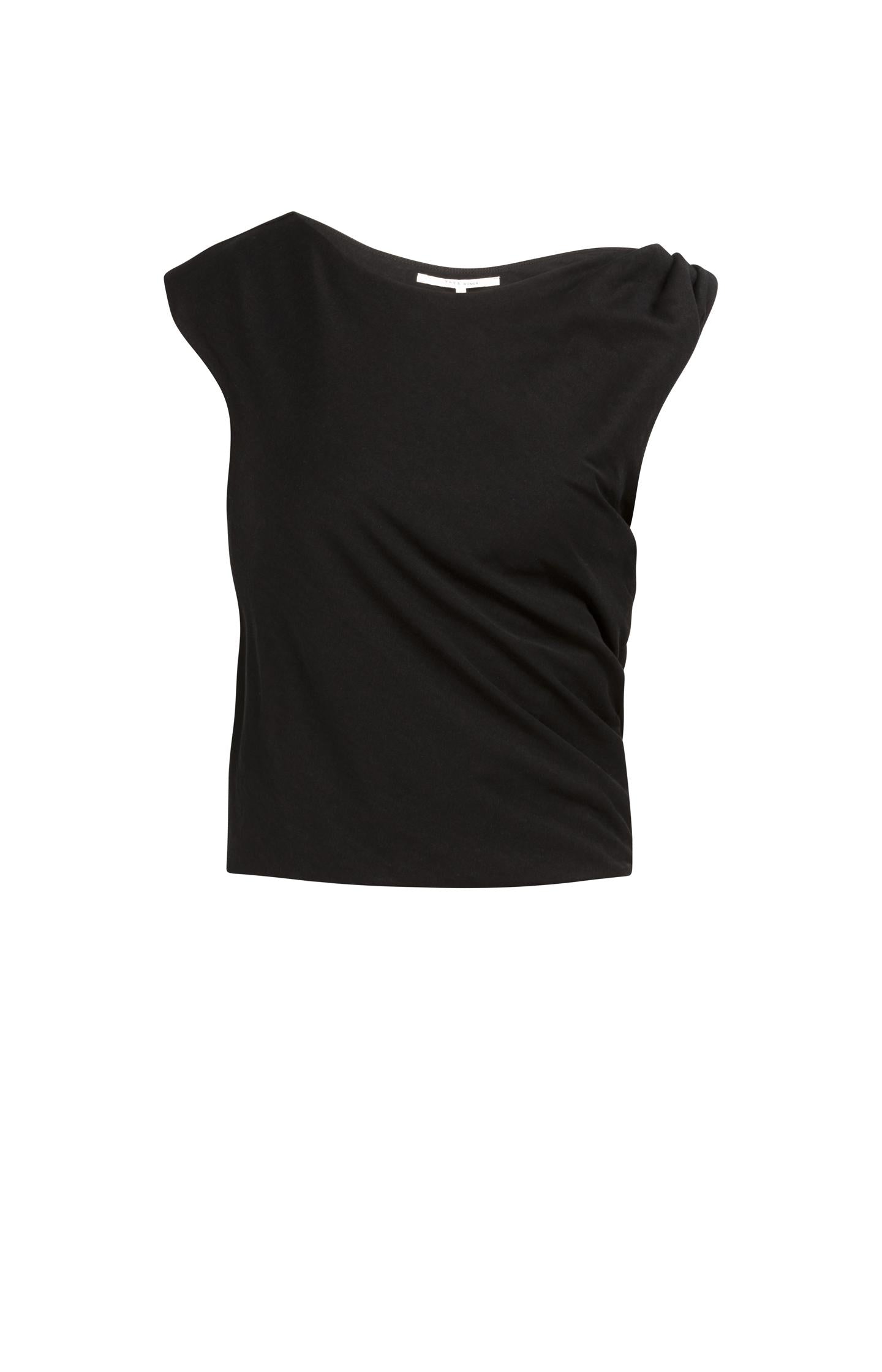 Sleeveless top with twisted shoulder detail - Type: product