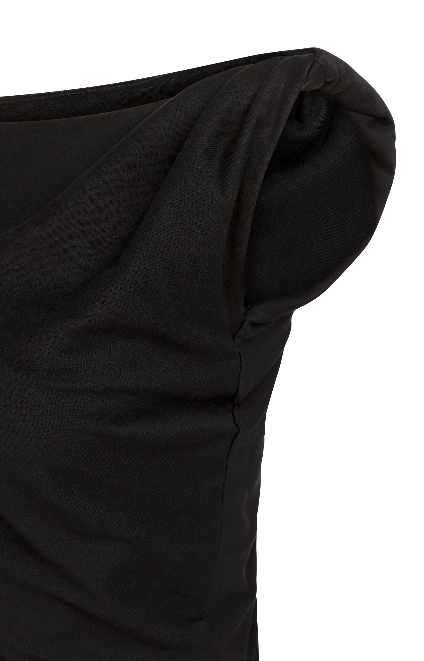 Sleeveless top with twisted shoulder detail