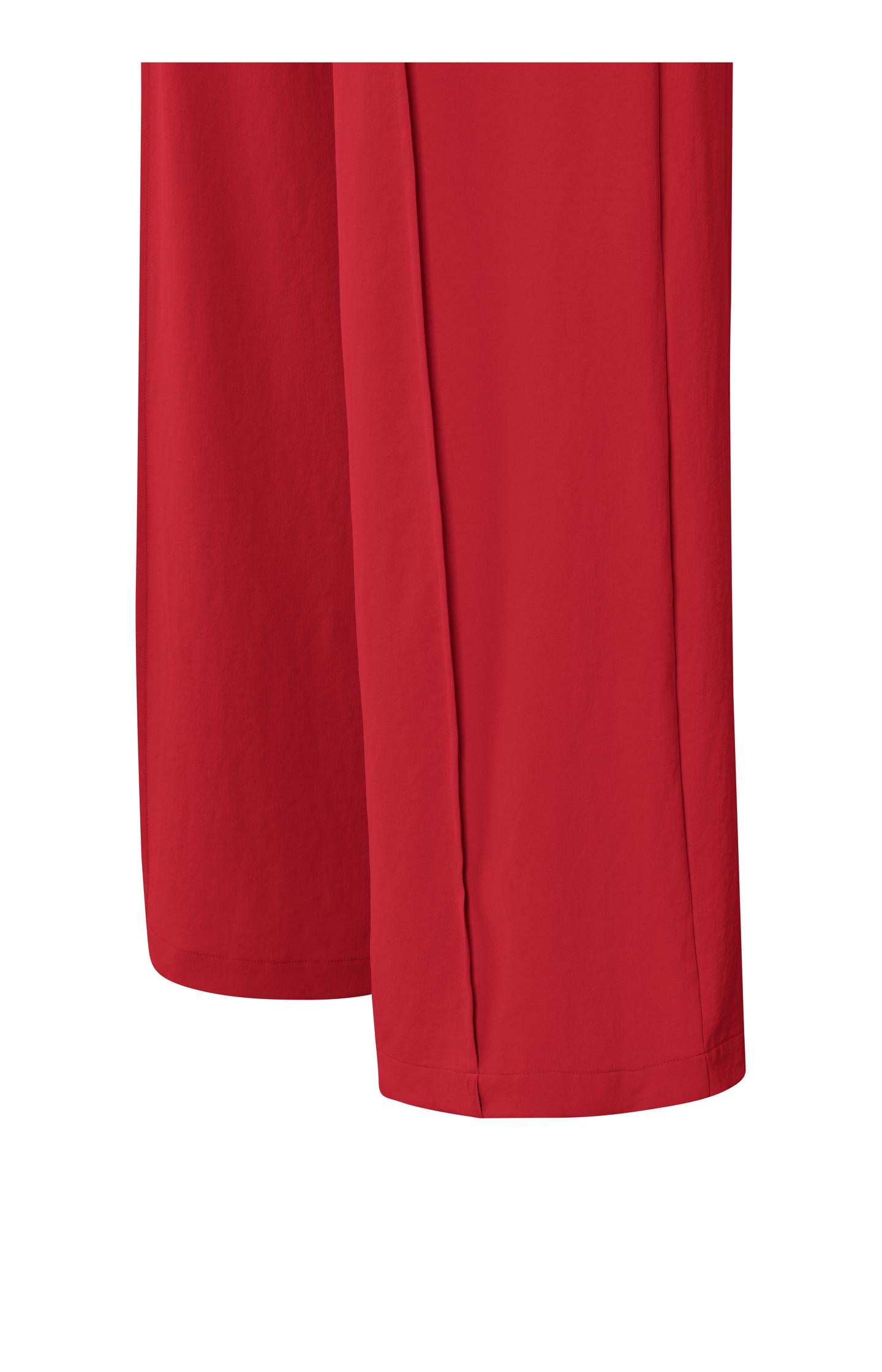 Sleeveless woven jumpsuit with cord detail