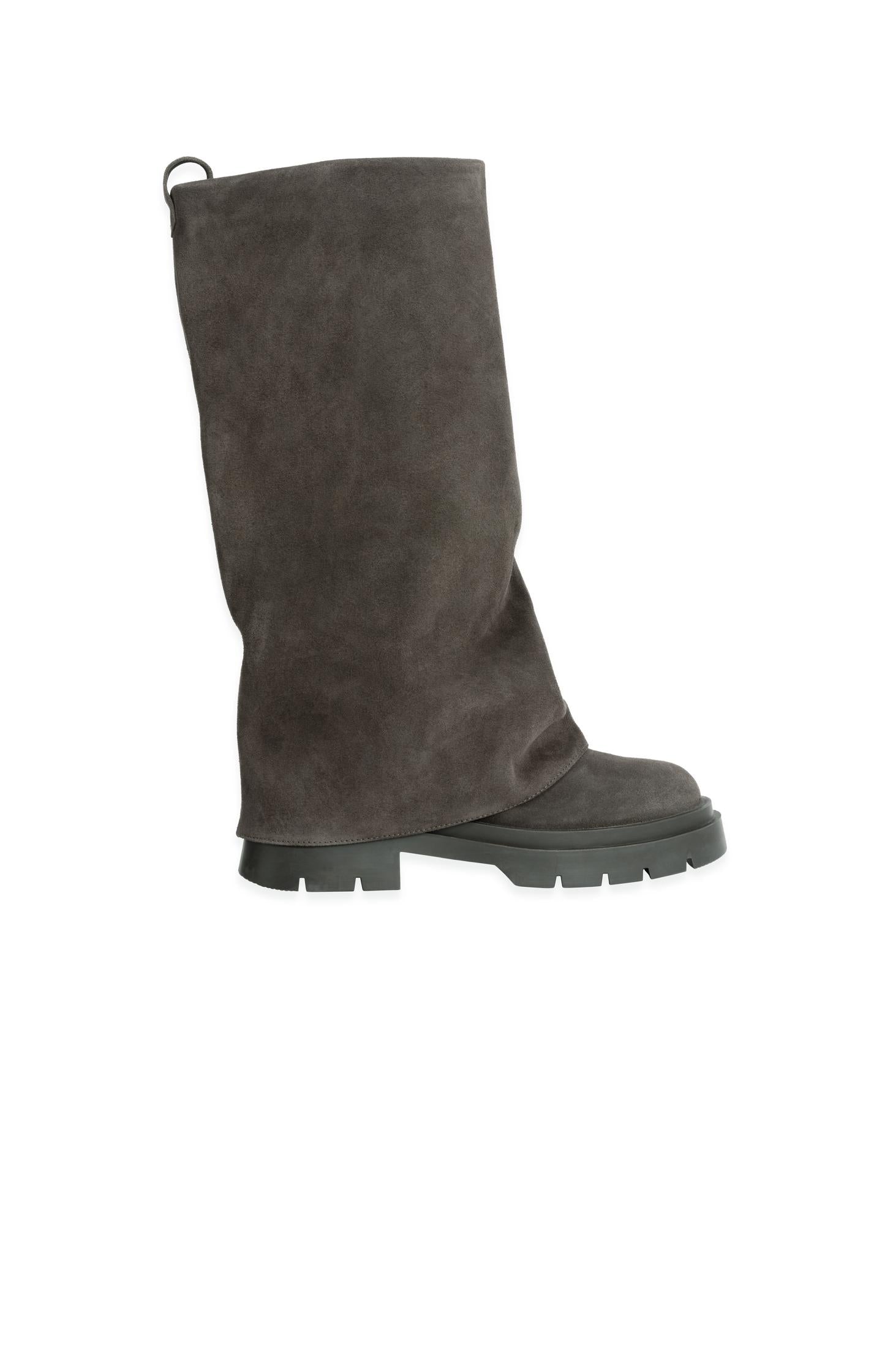Slouchy suede knee-high boots - Type: lookbook