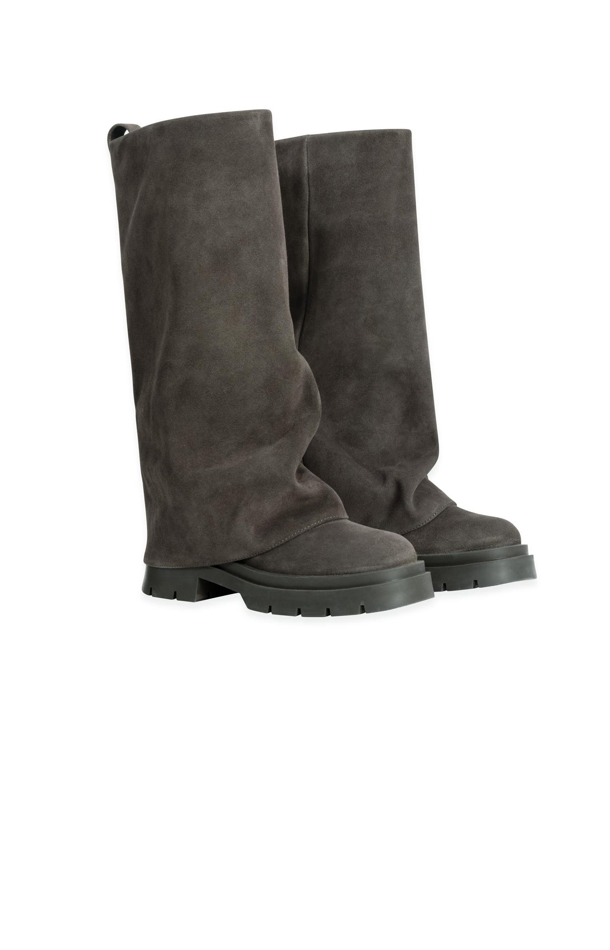 Slouchy suede knee-high boots - Type: lookbook