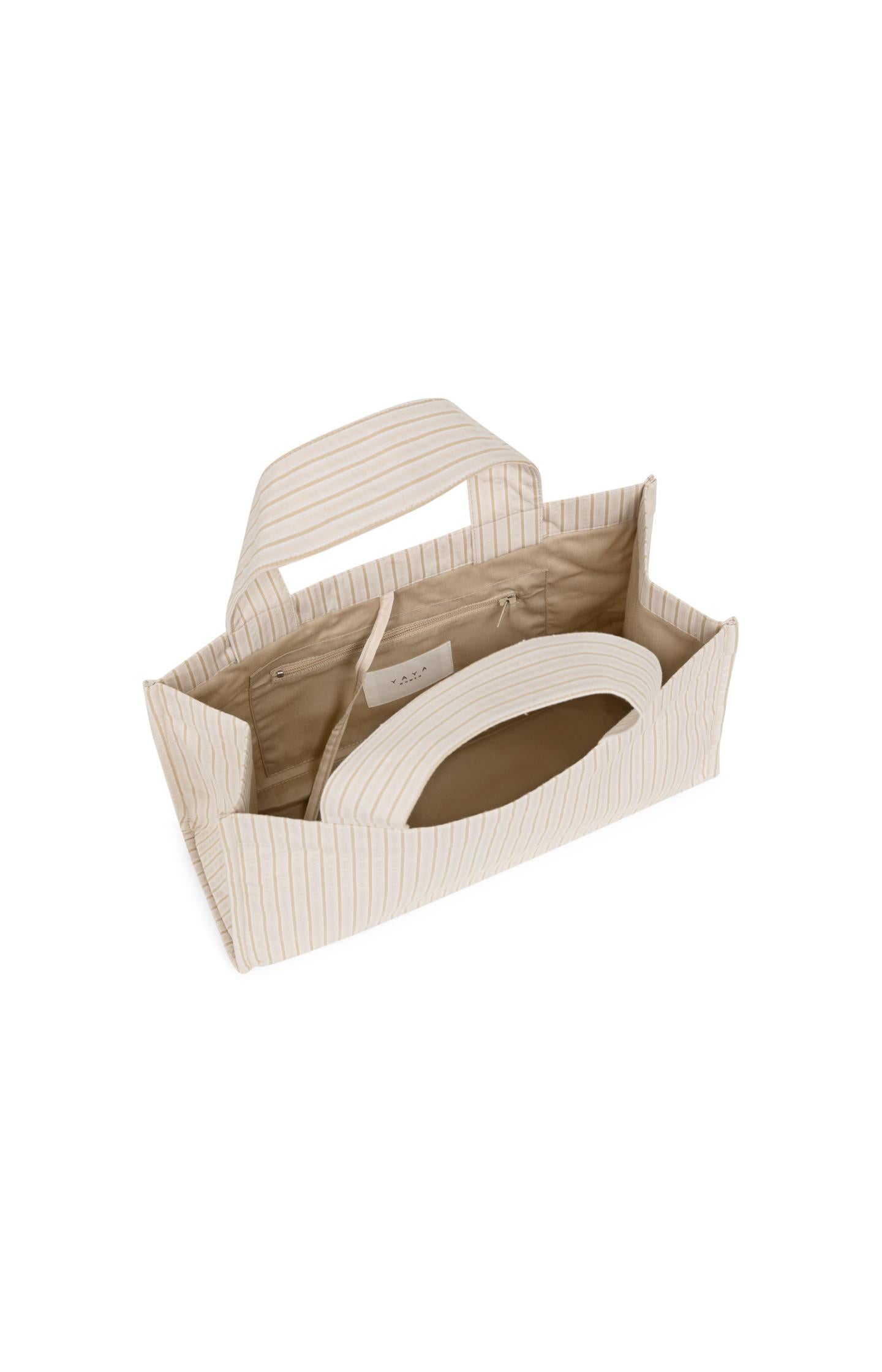Small striped tote bag - Type: product