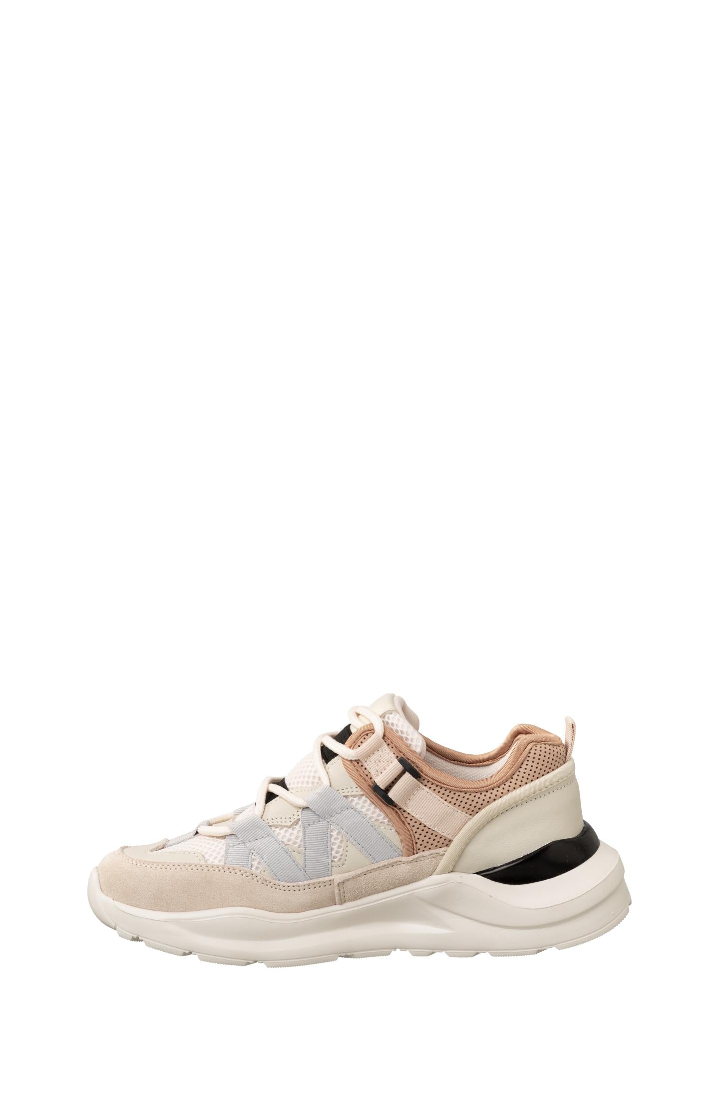 Sneaker in multi color with white sole