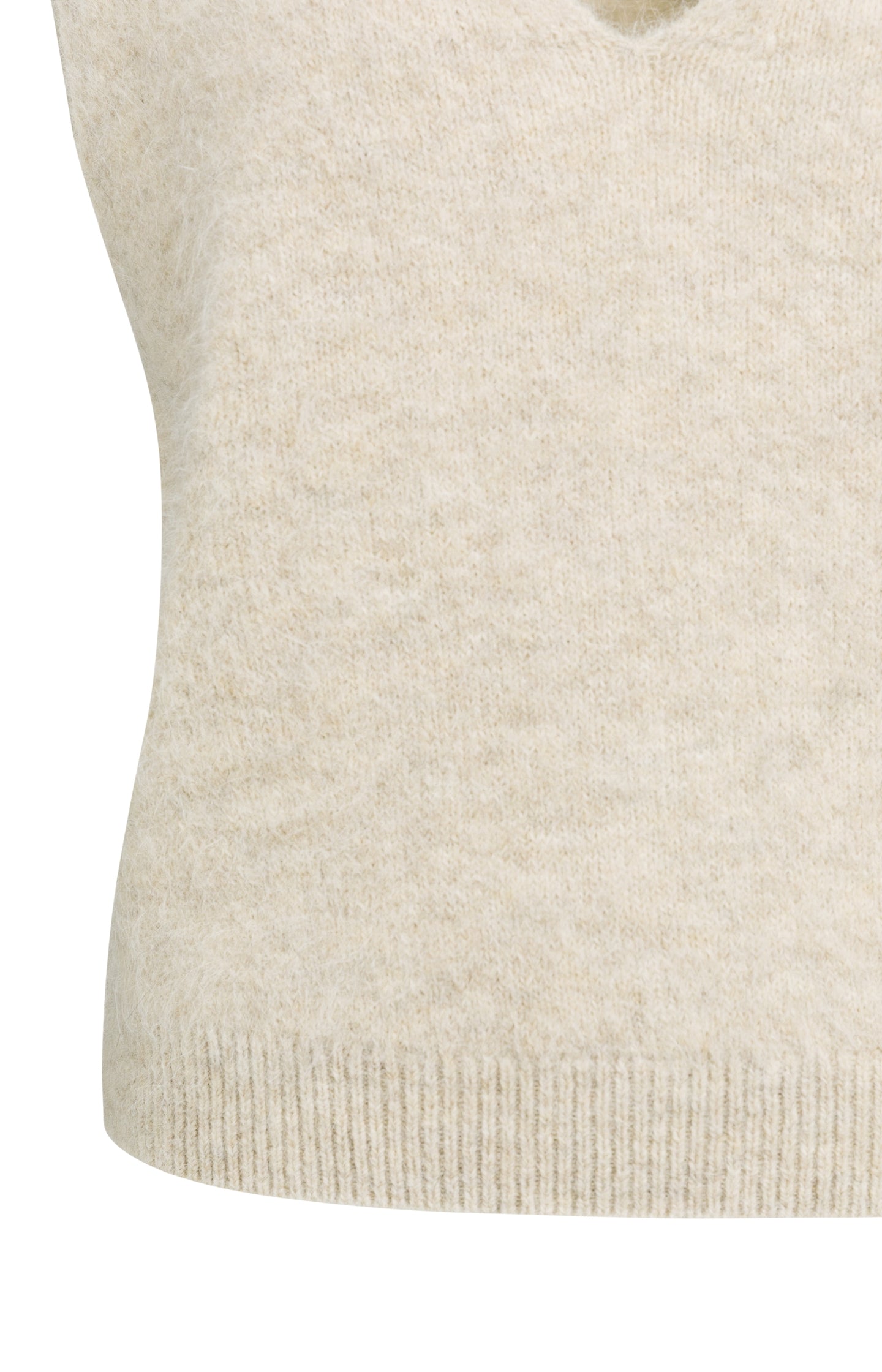 Soft knit spencer with deep V-neck