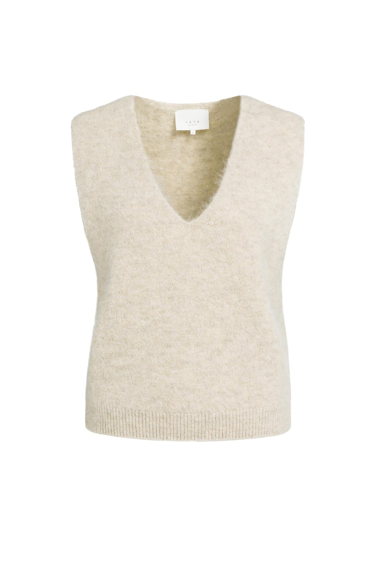 Soft knit spencer with deep V-neck