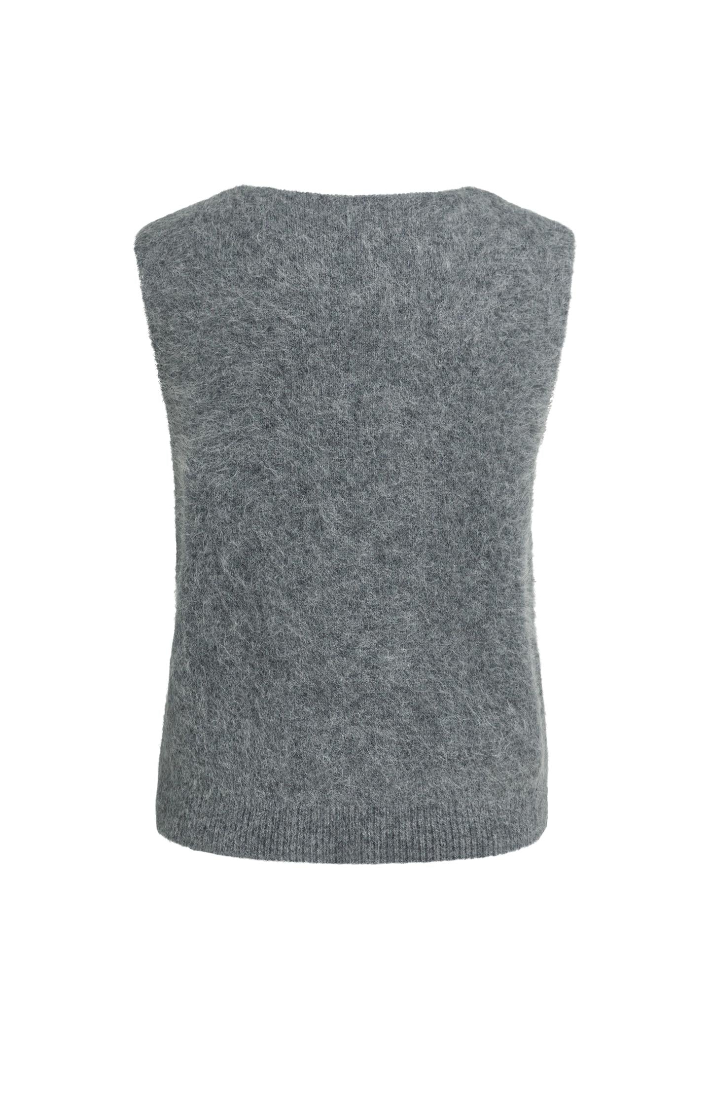 Soft knit spencer with deep V-neck