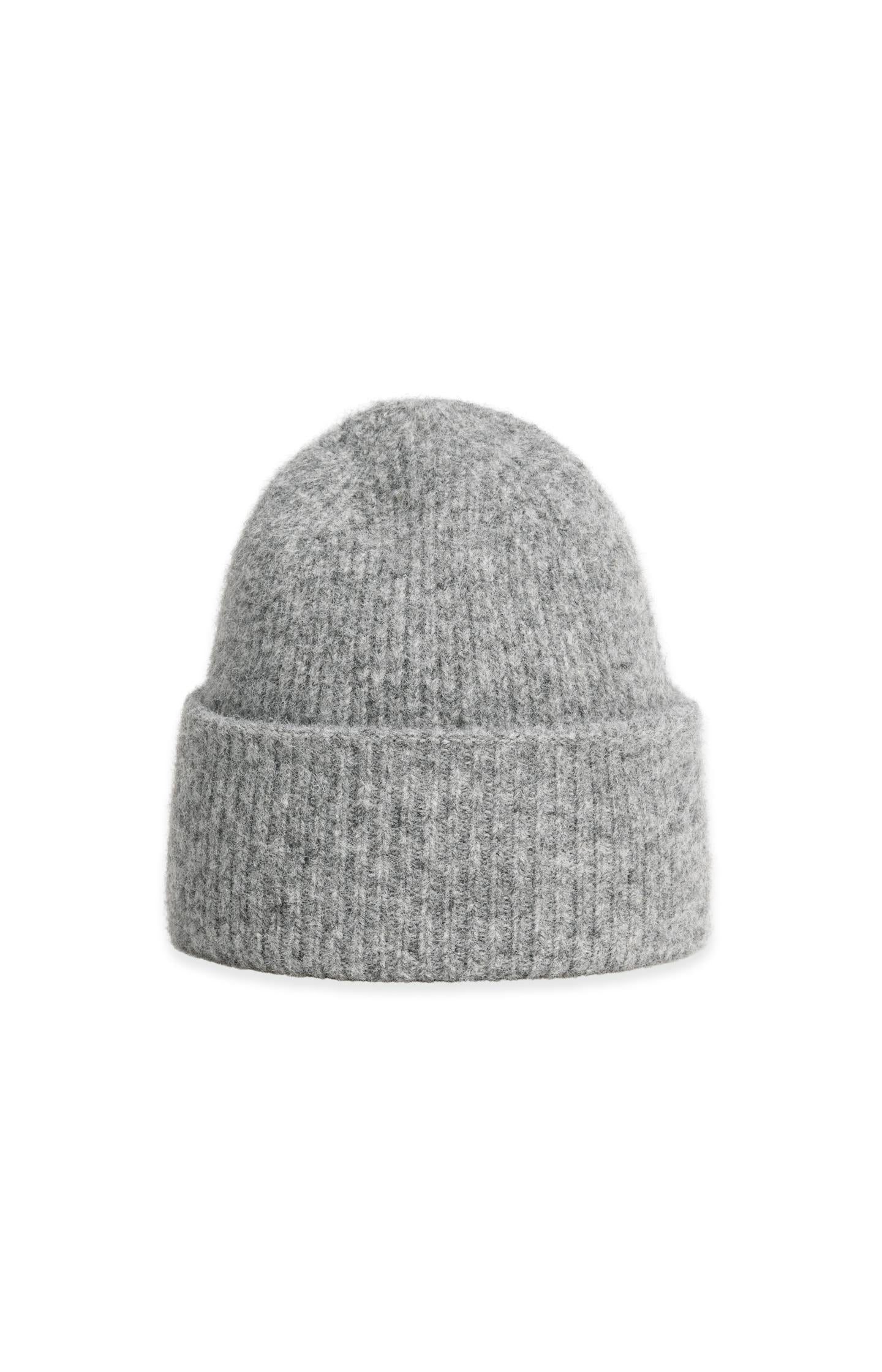 Weiche Strickmütze mit Umschlag am Saum