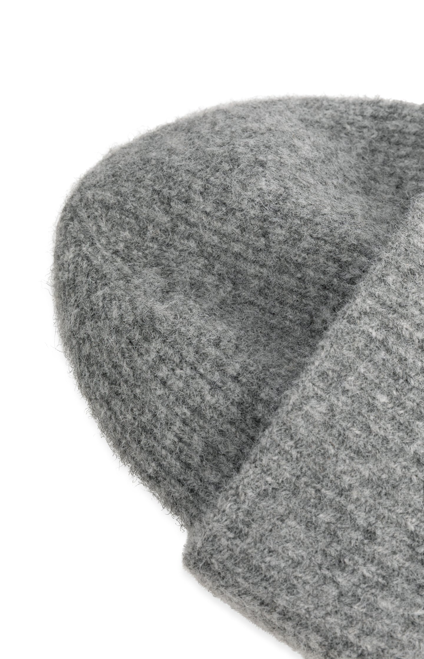 Soft knitted beanie with turned cuff - Type: product