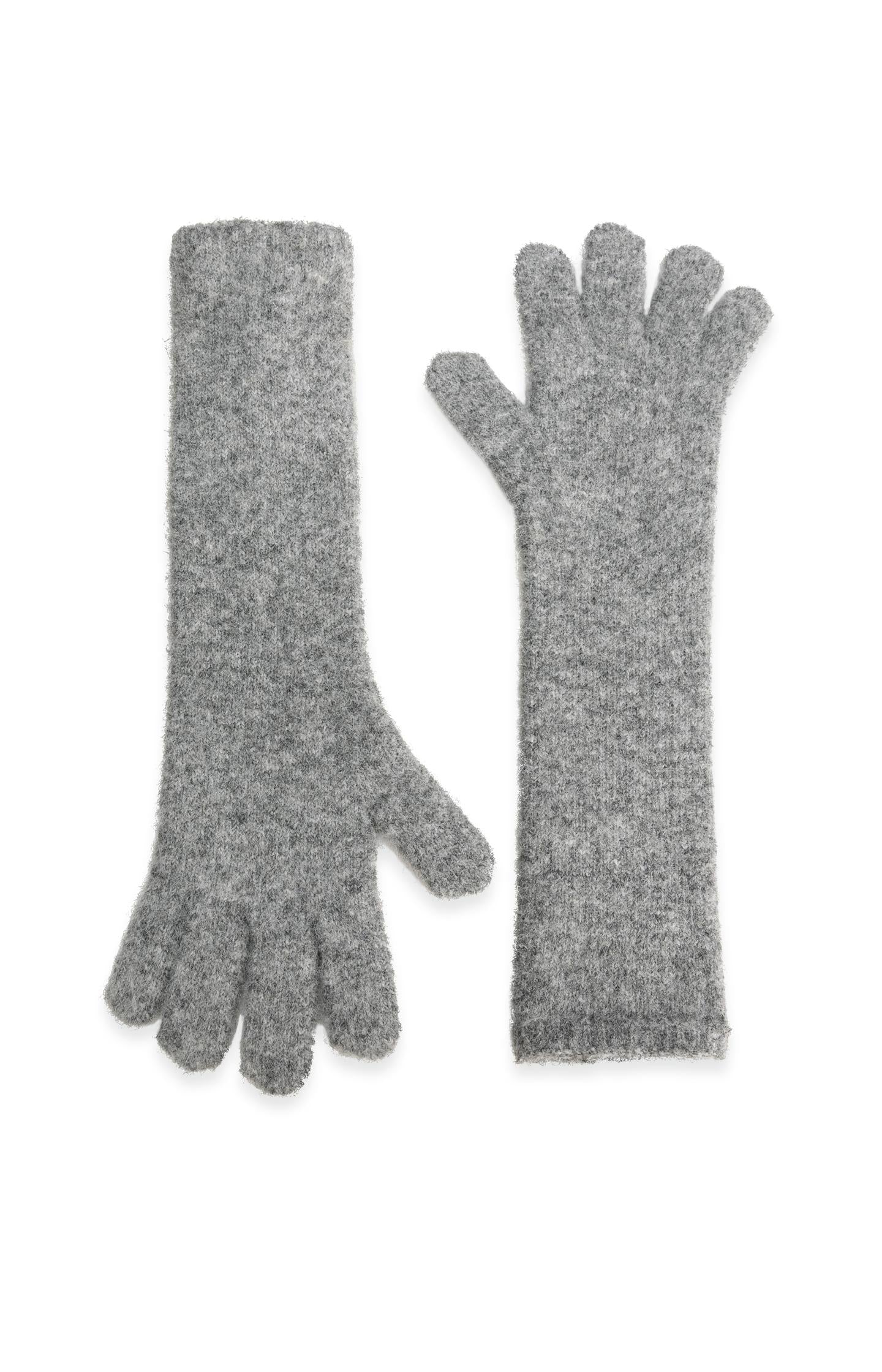 Soft knitted long gloves - Type: product