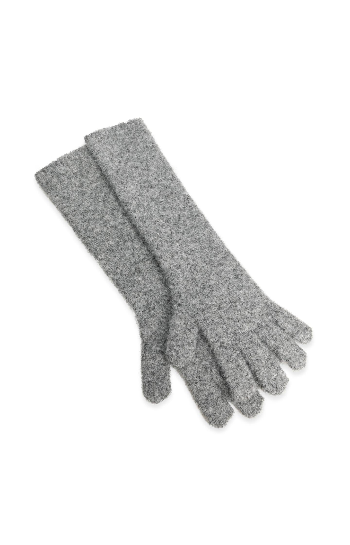Lange Handschuhe aus weichem Strick