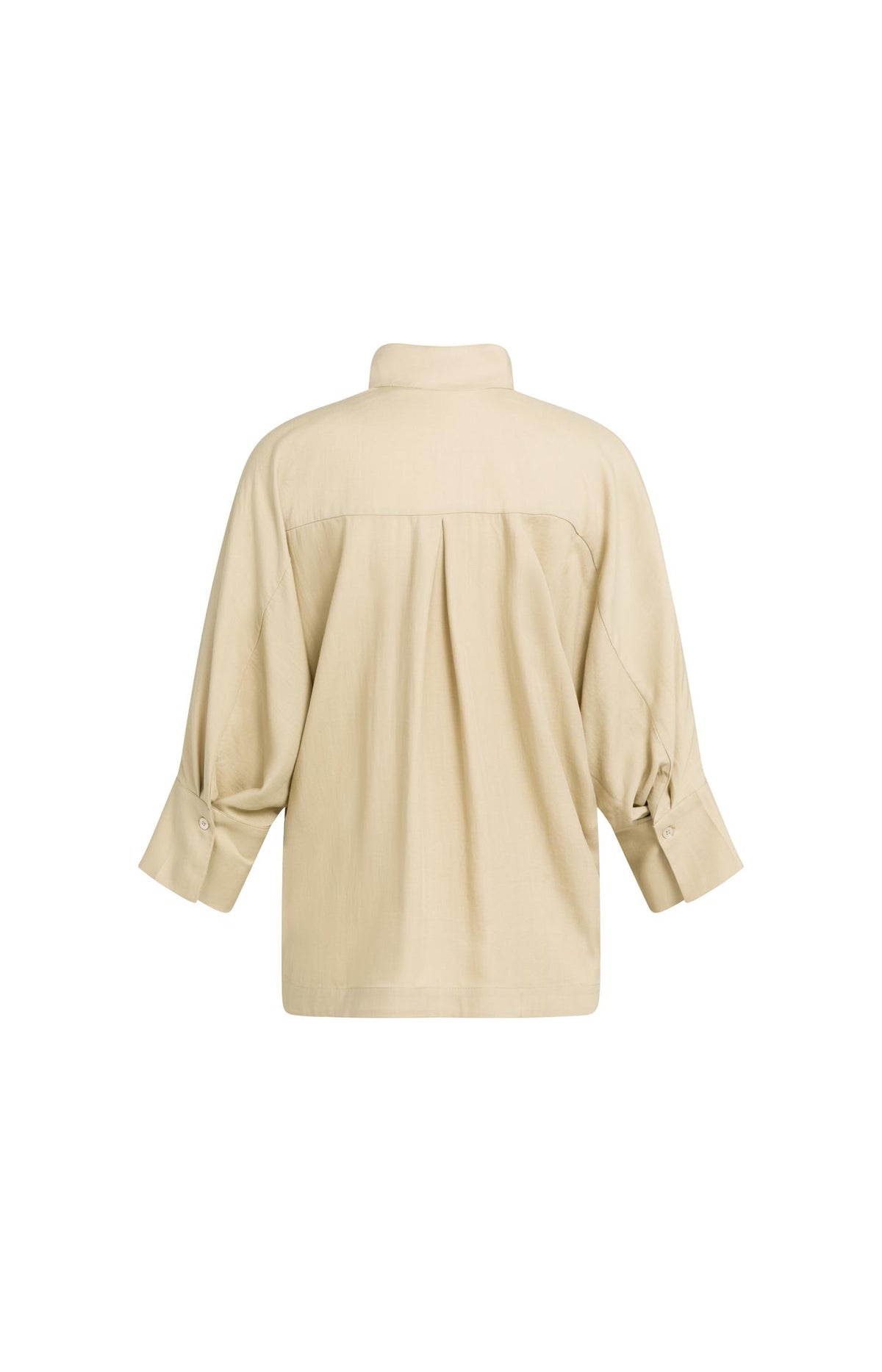 Soft oversized blouse with polo collar - Type: lookbook