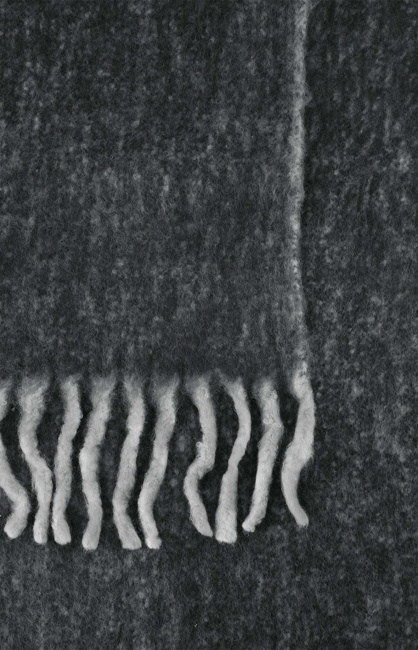 Soft scarf with fringes made from soft materials