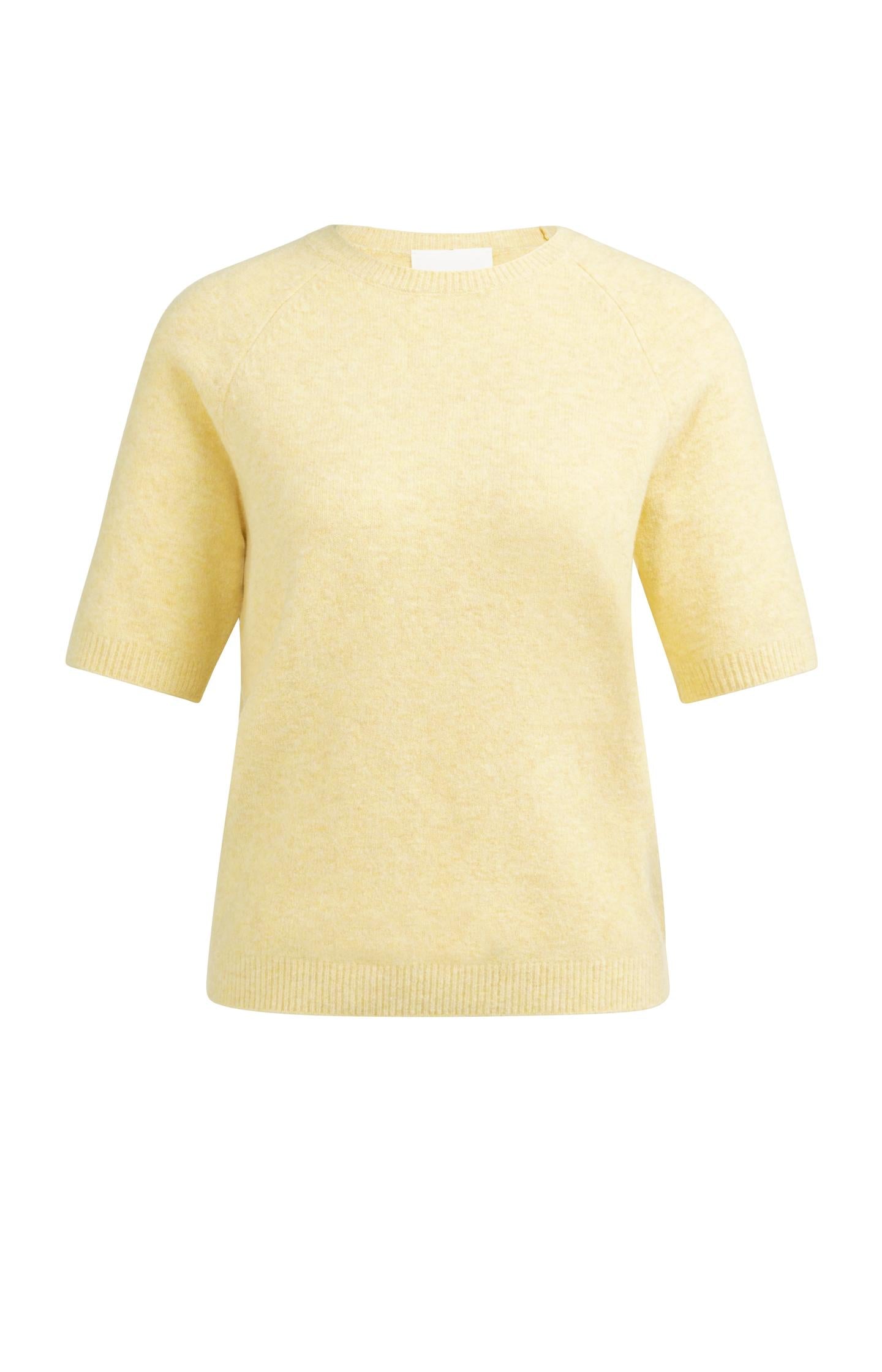 Soft sweater with short sleeves and round neckline - Type: product