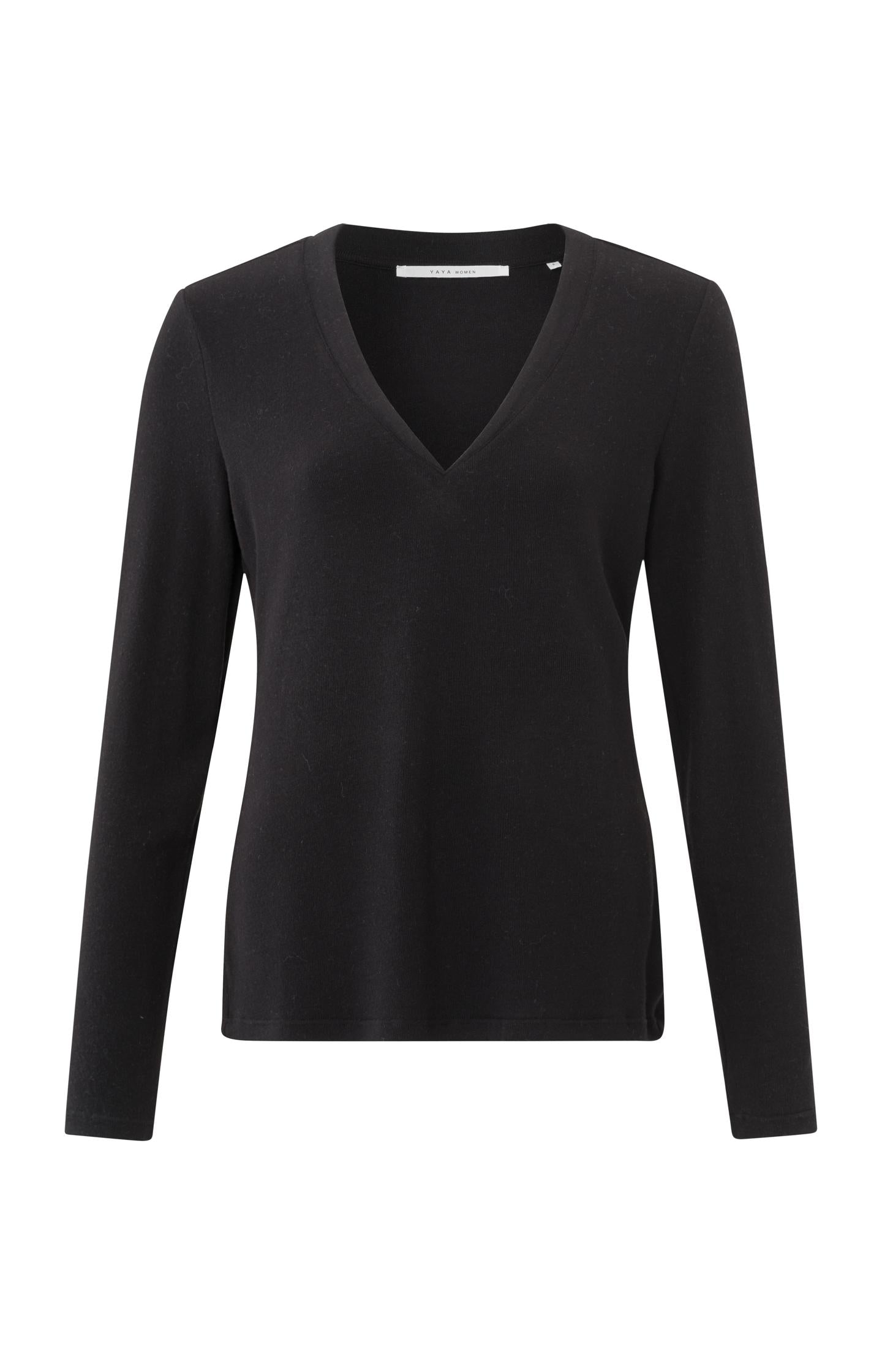 V Neck Lange Mouwen T Shirt T-shirt Kariban V-hals Met Lange Mouwen