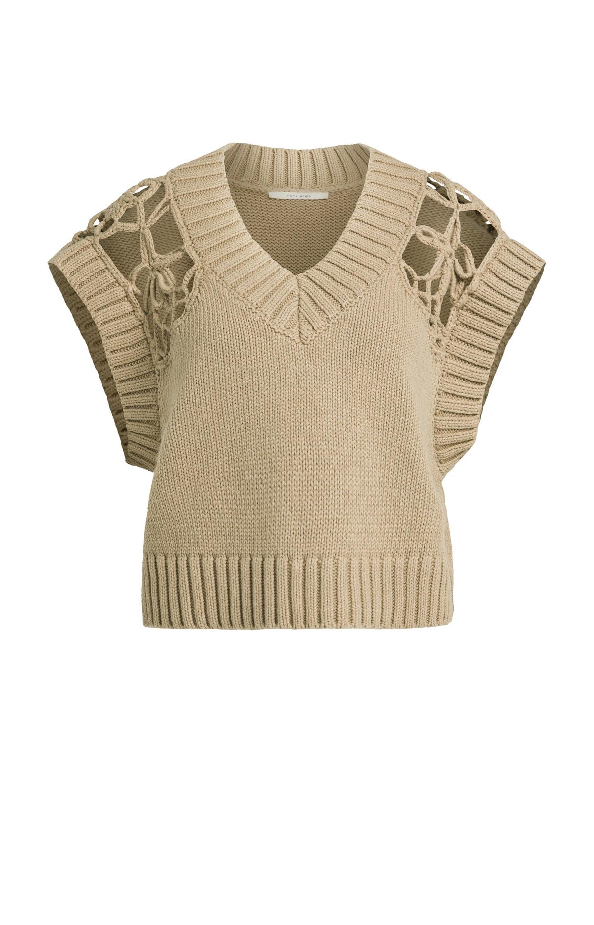 Spencer with V-neck and shoulder detail