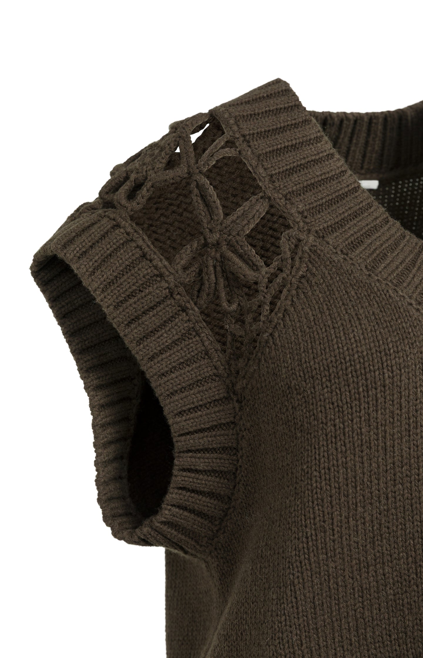 Spencer with V-neck and shoulder detail