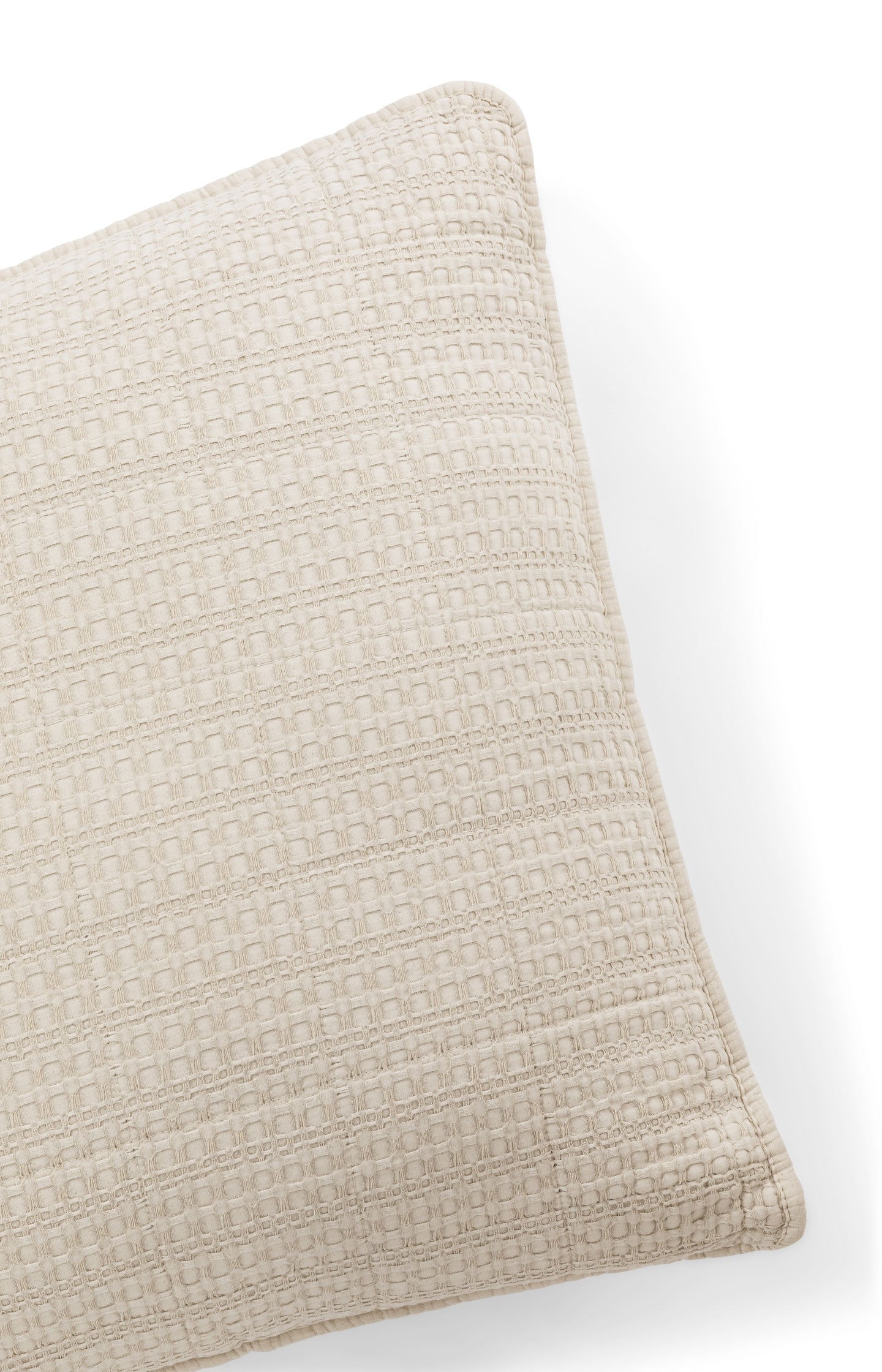 Square cushion with woven texture