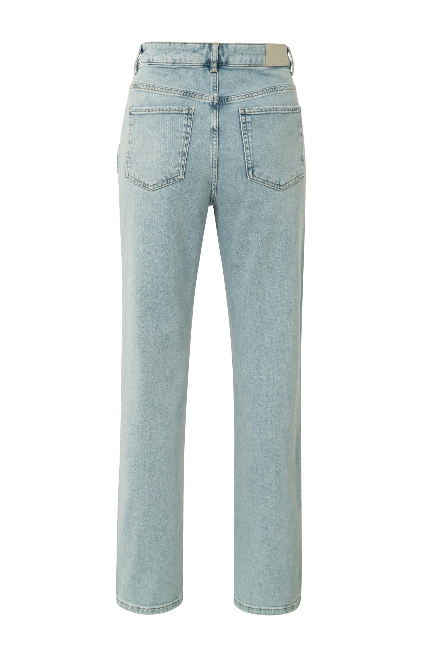 Straight fit jeans with wrap detail