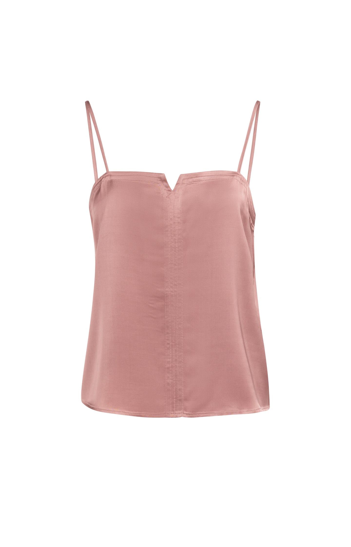 Strappy singlet with subtle V-notch