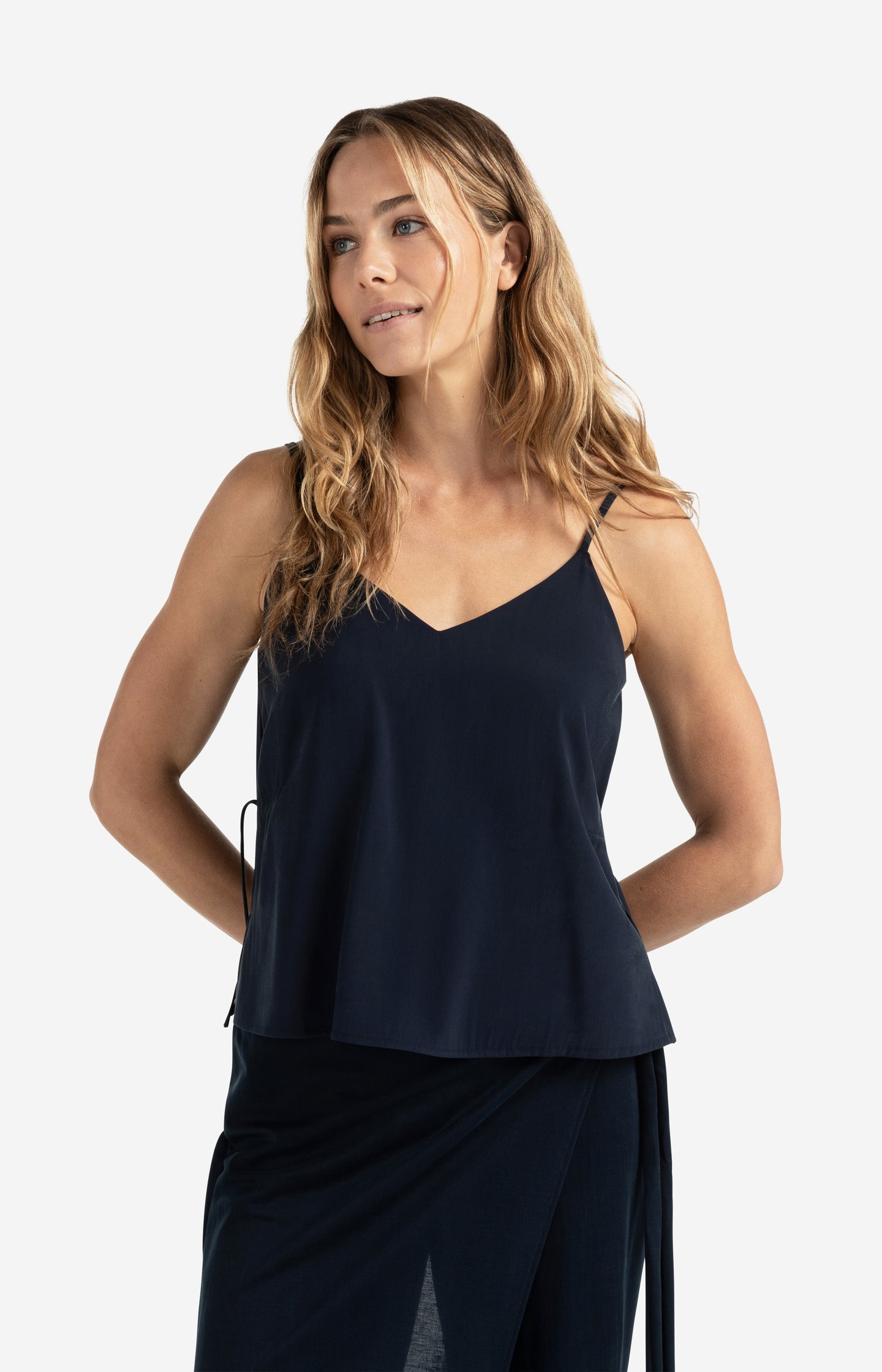 Strappy top with drawstring detail at sides - Type: lookbook