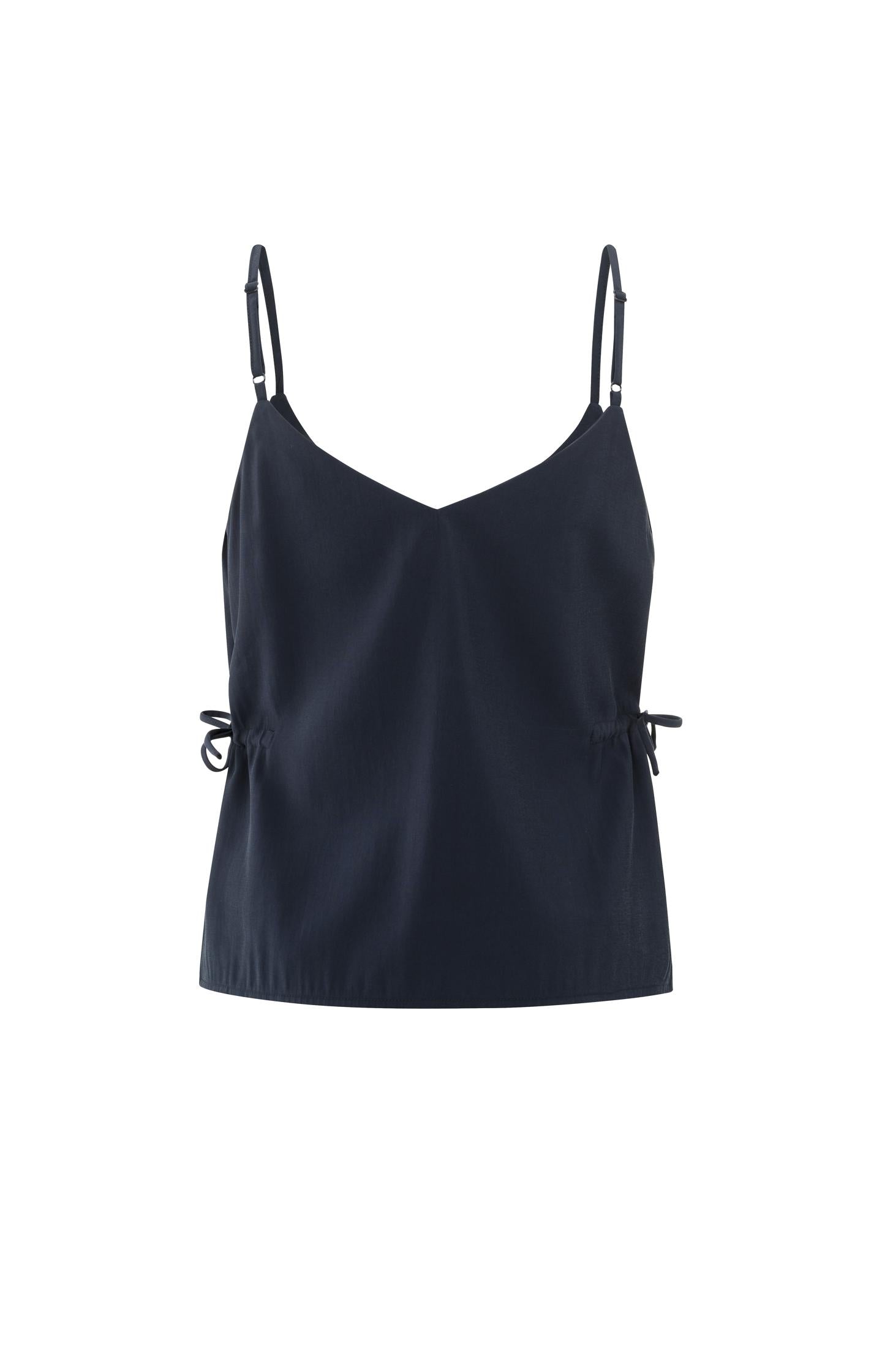 Strappy top with drawstring detail at sides