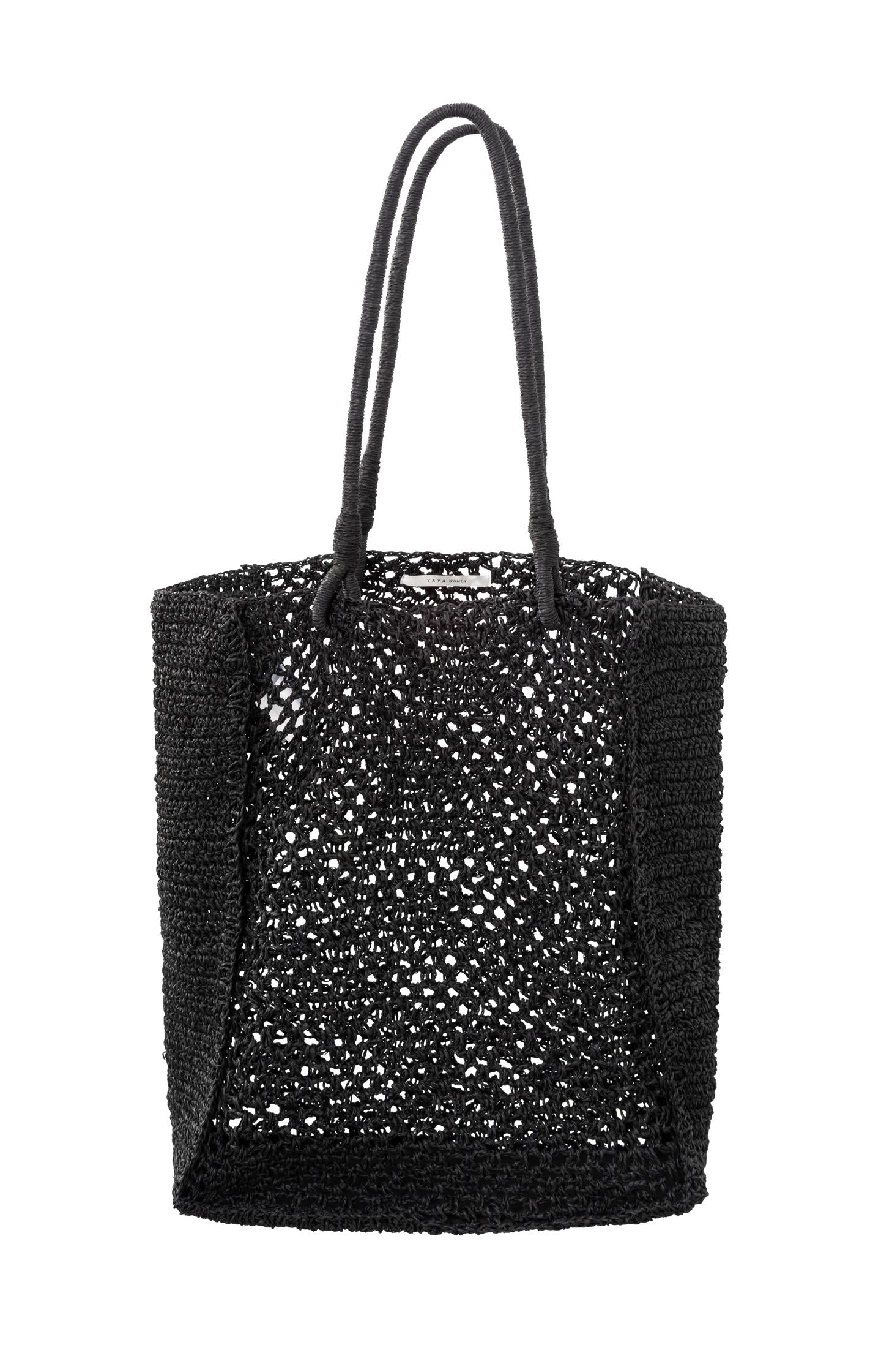 Black and straw bag sale