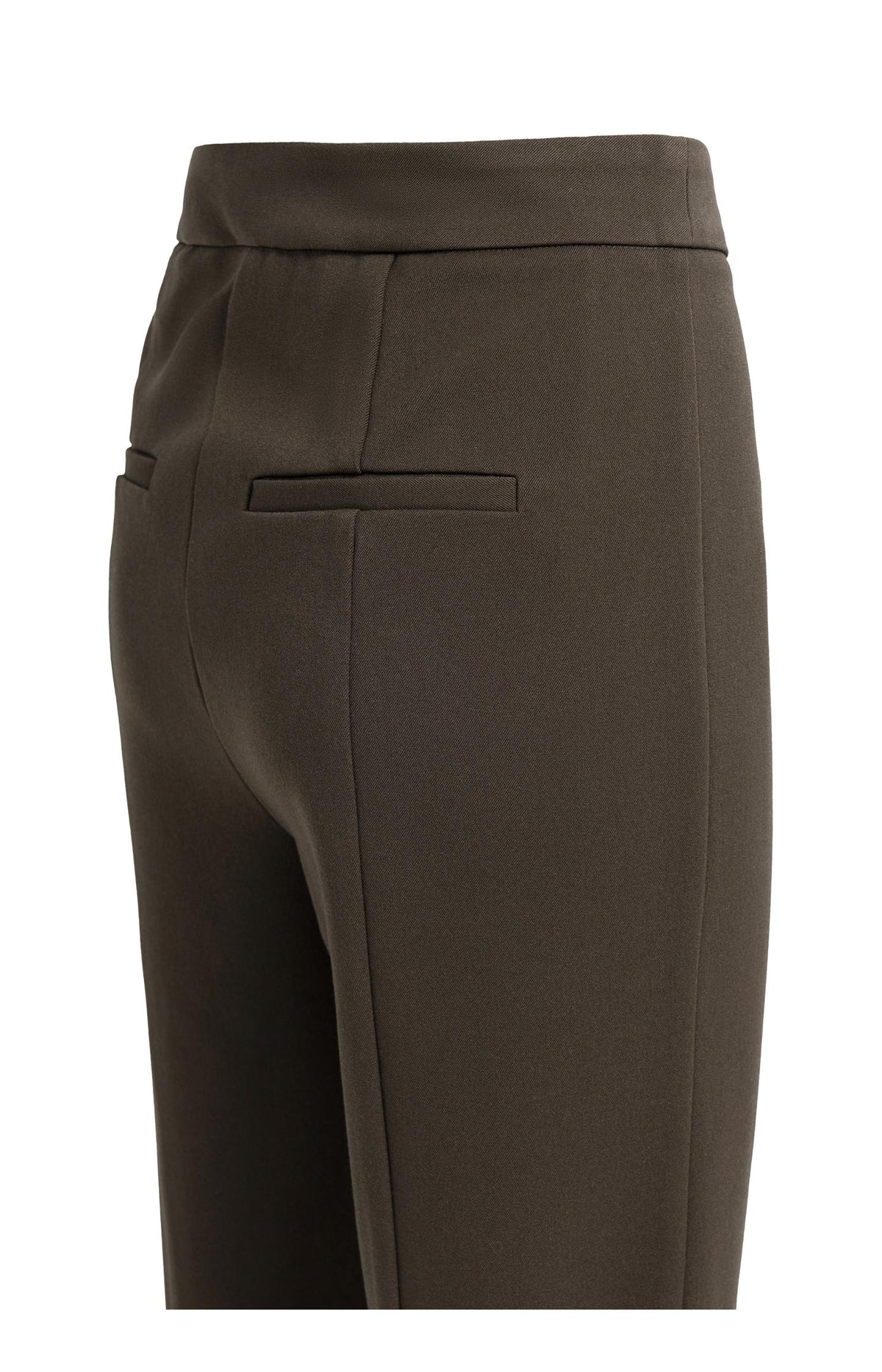 Stretch treggings with zip detail at hems - Delicioso Brown