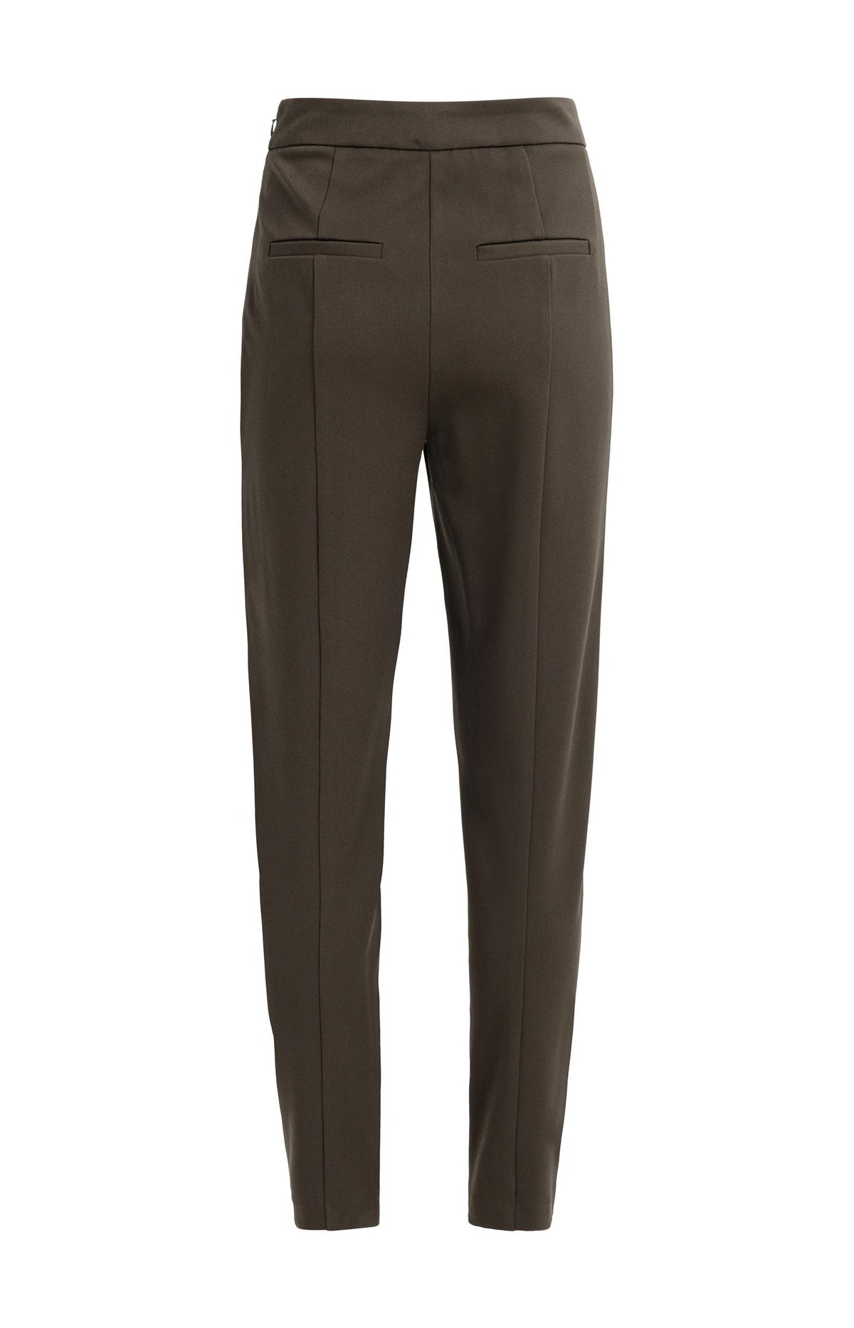Stretch treggings with zip detail at hems - Delicioso Brown