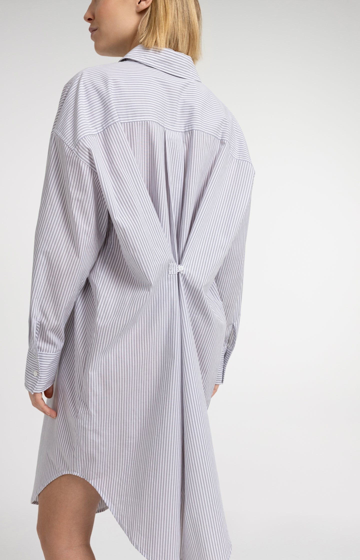 Striped blouse dress with wrap detail - Type: lookbook