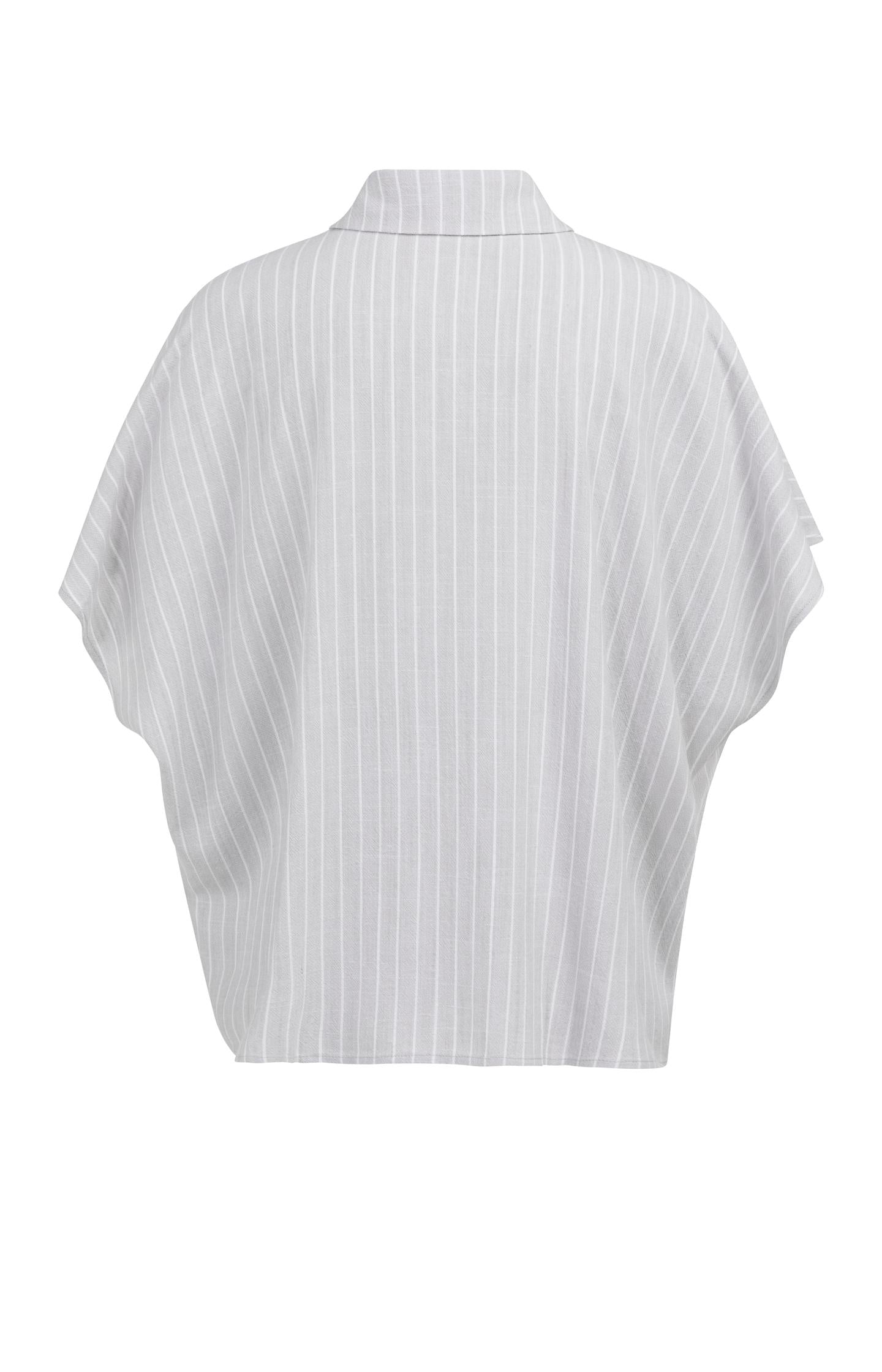 Striped blouse with short sleeves