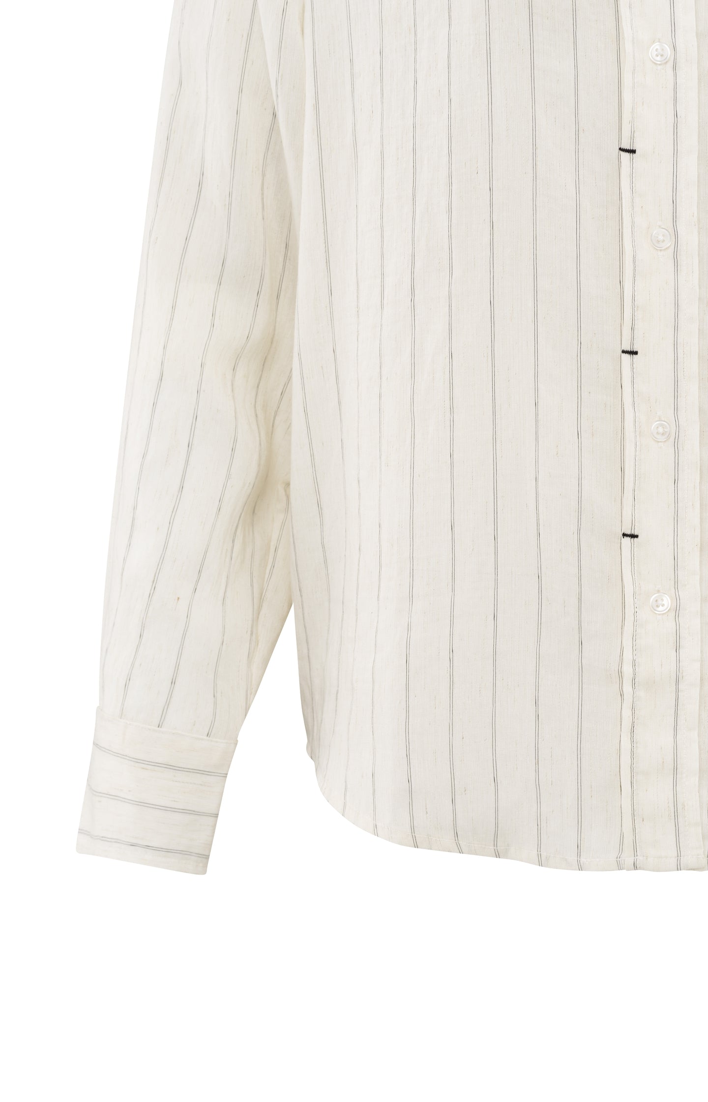 Striped blouse with tack detail and regular fit
