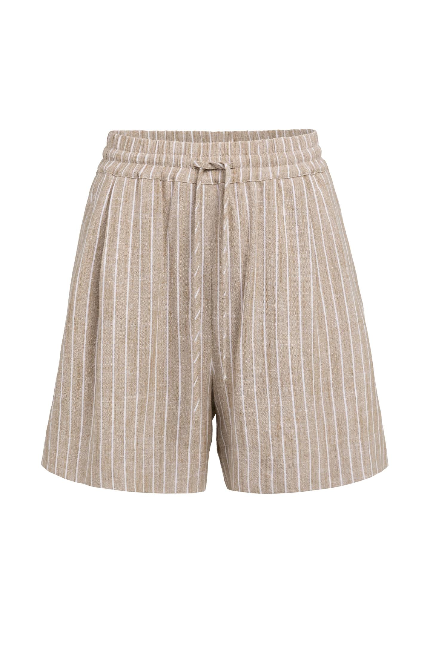 Gestreifte Shorts mit elastischem Bund