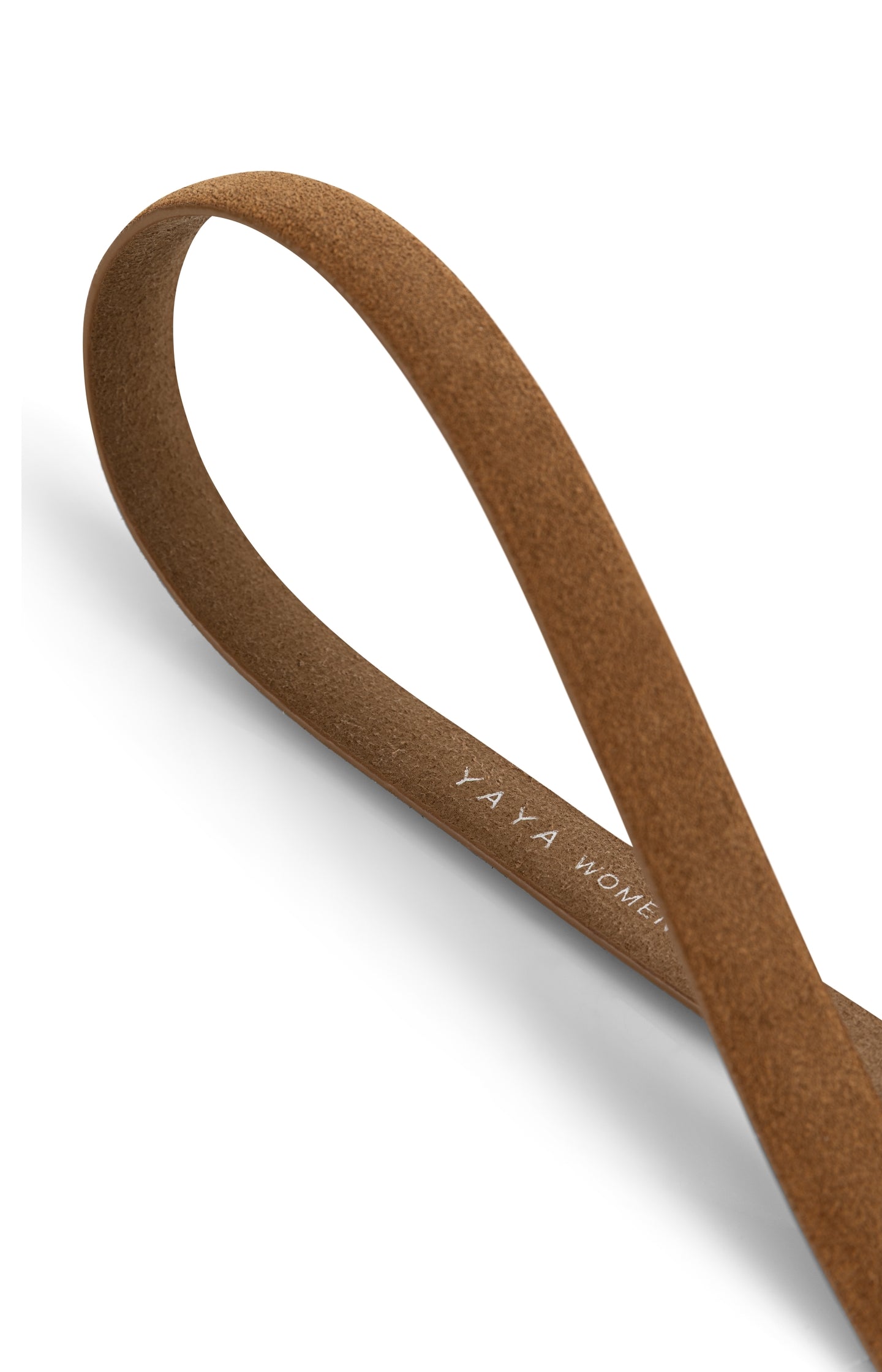 Suede belt with metal buckle - Type: product
