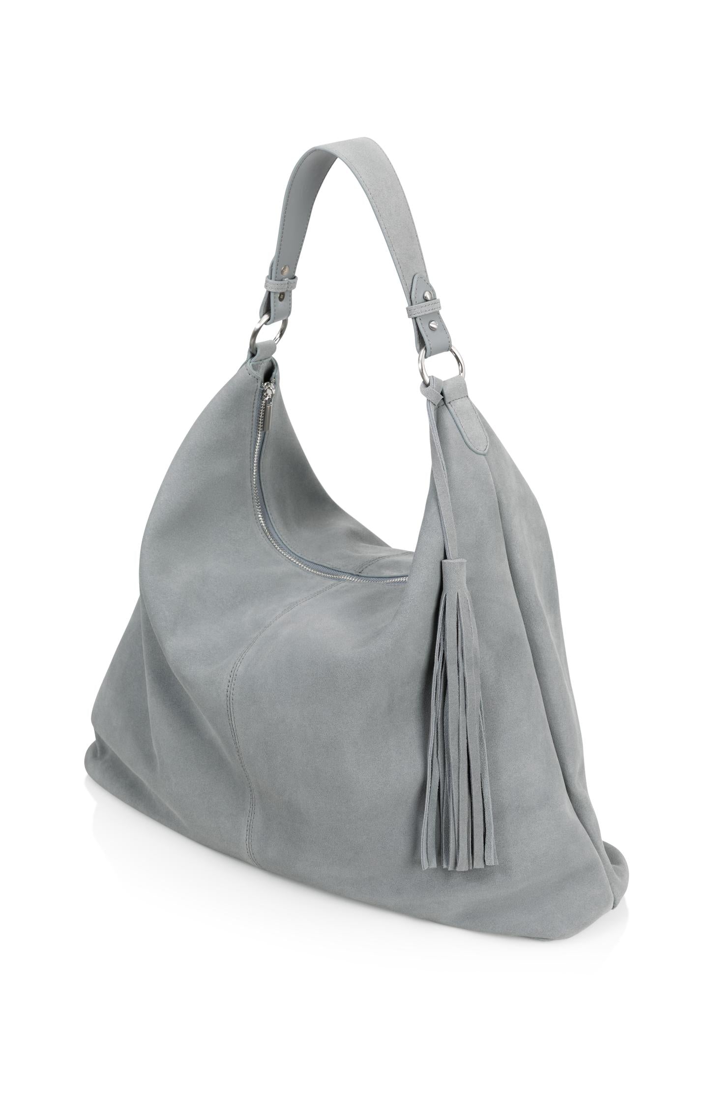Suede shopper