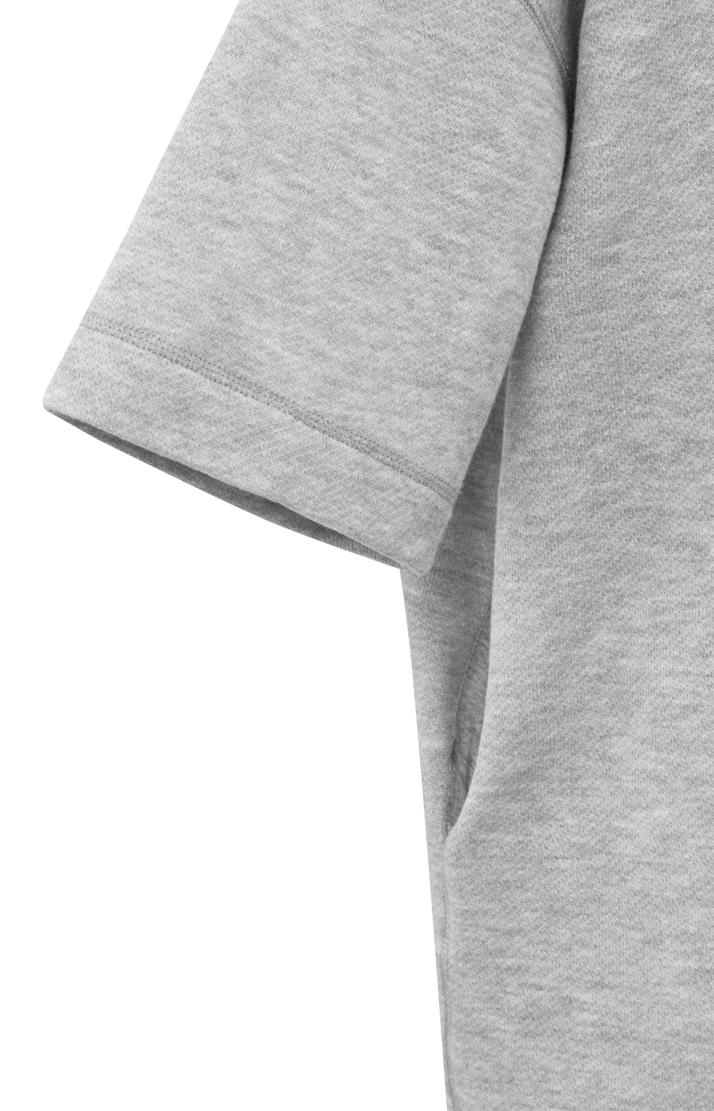 Sweat dress with round neckline