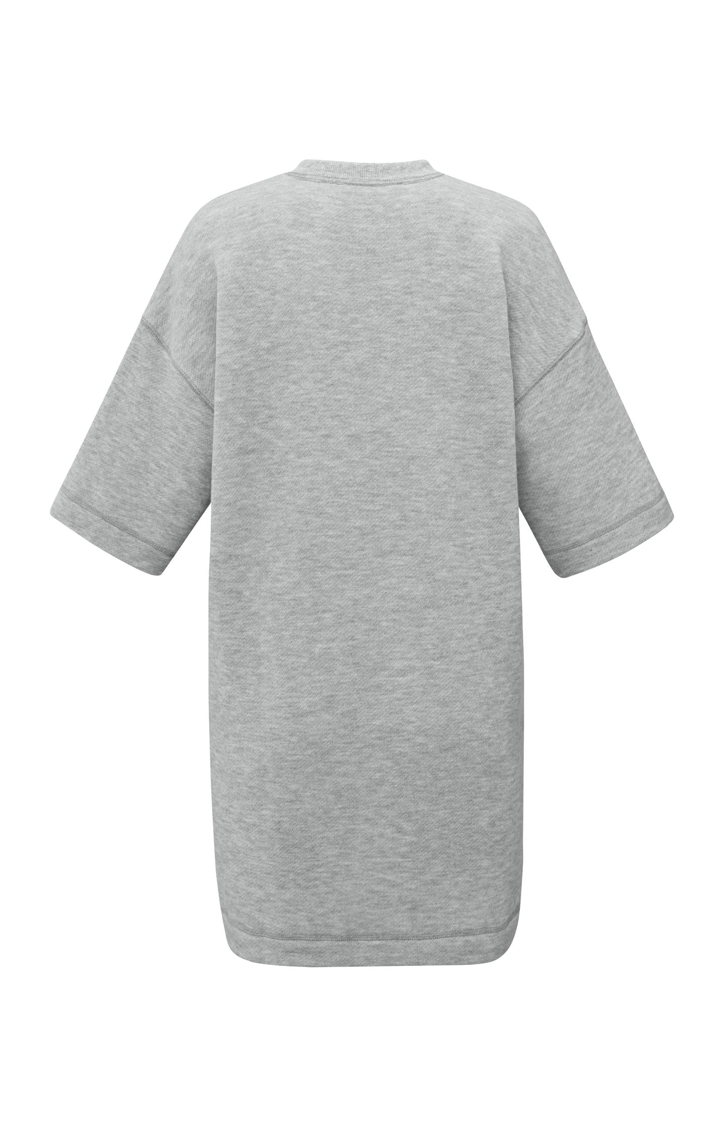 Sweat dress with round neckline