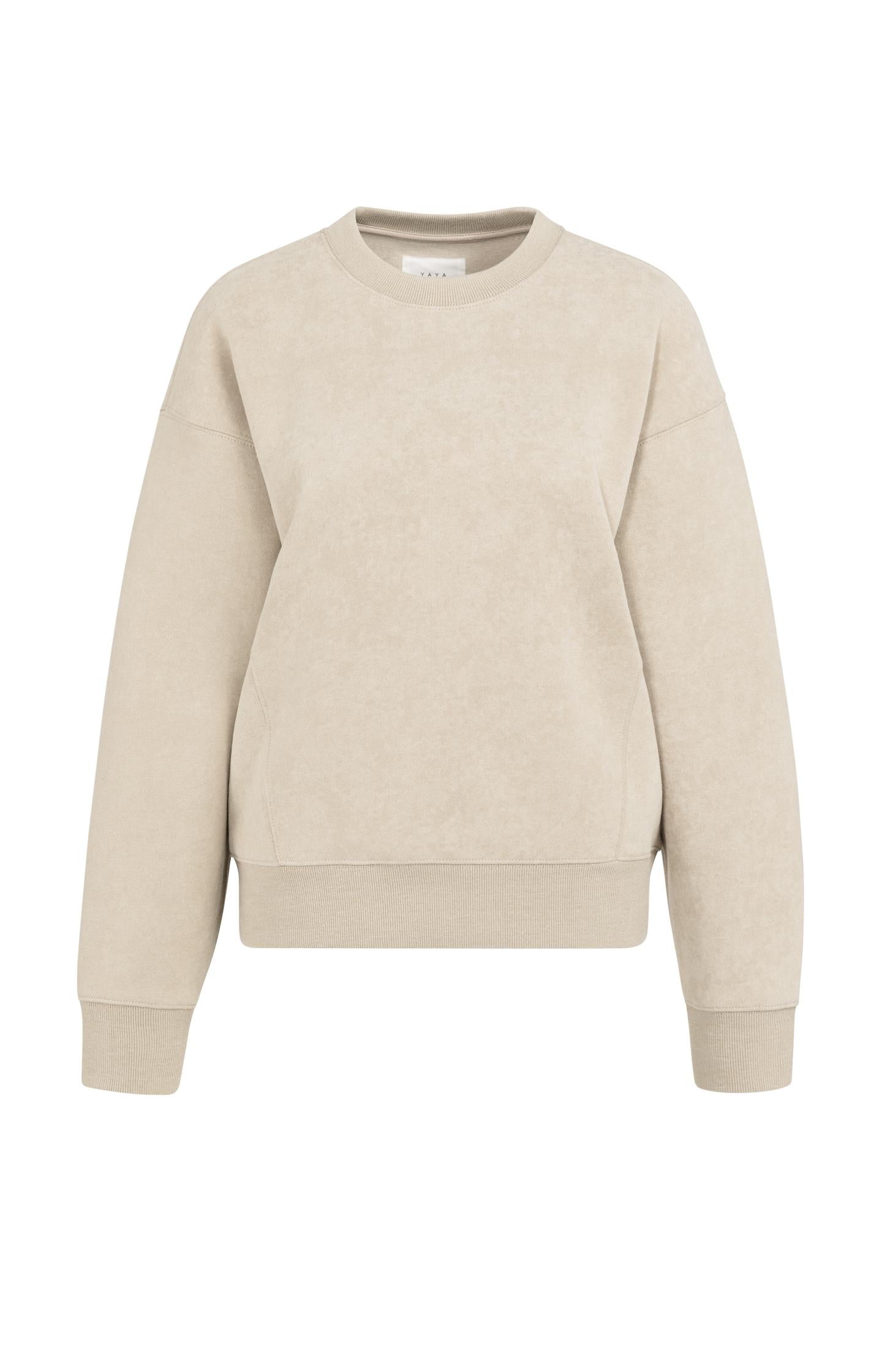 Sweater in sturdy fabric with washed effect - Type: lookbook